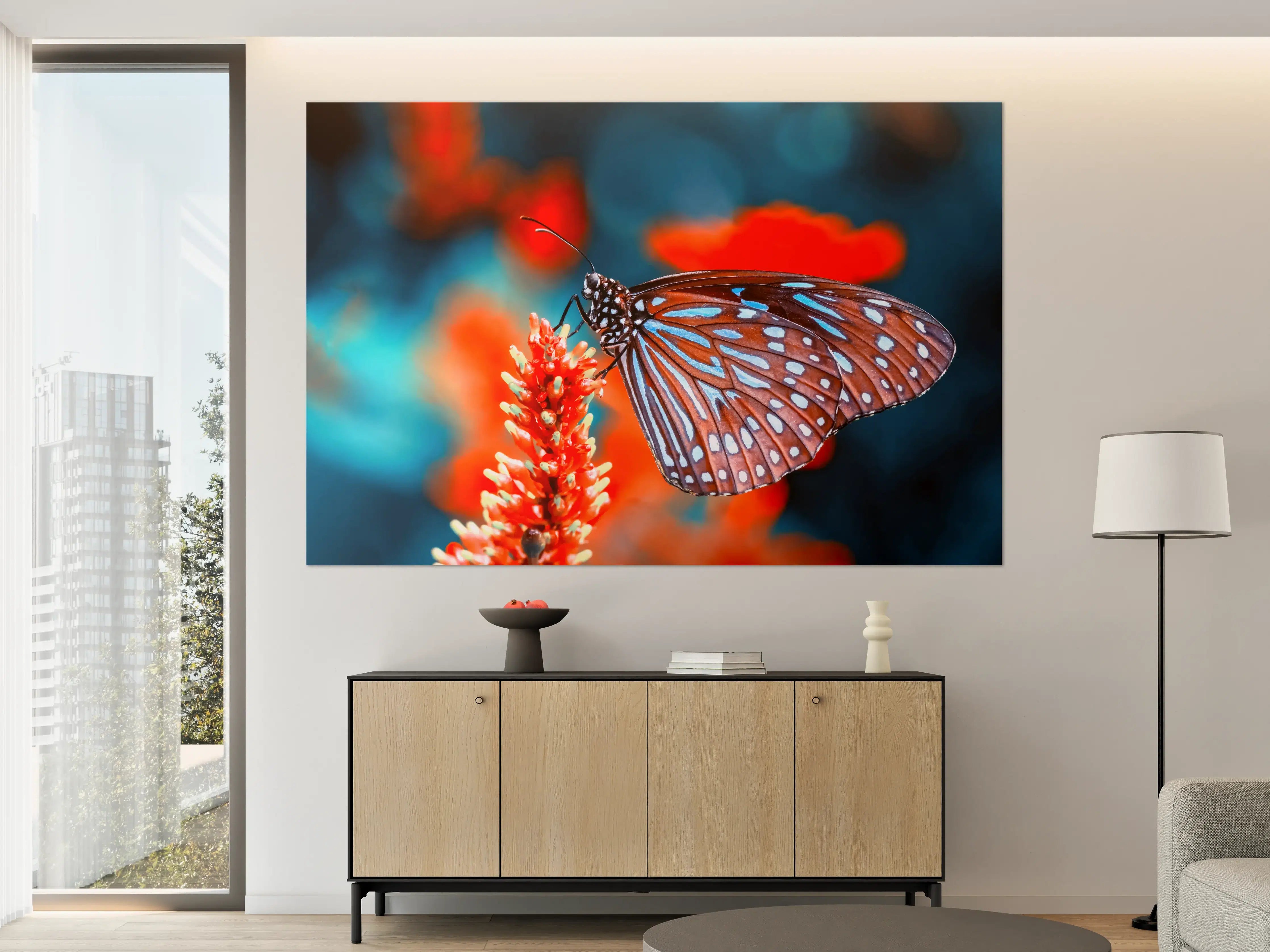 Große Wandbilder - Nahaufnahme eines bezaubernden Schmetterlings