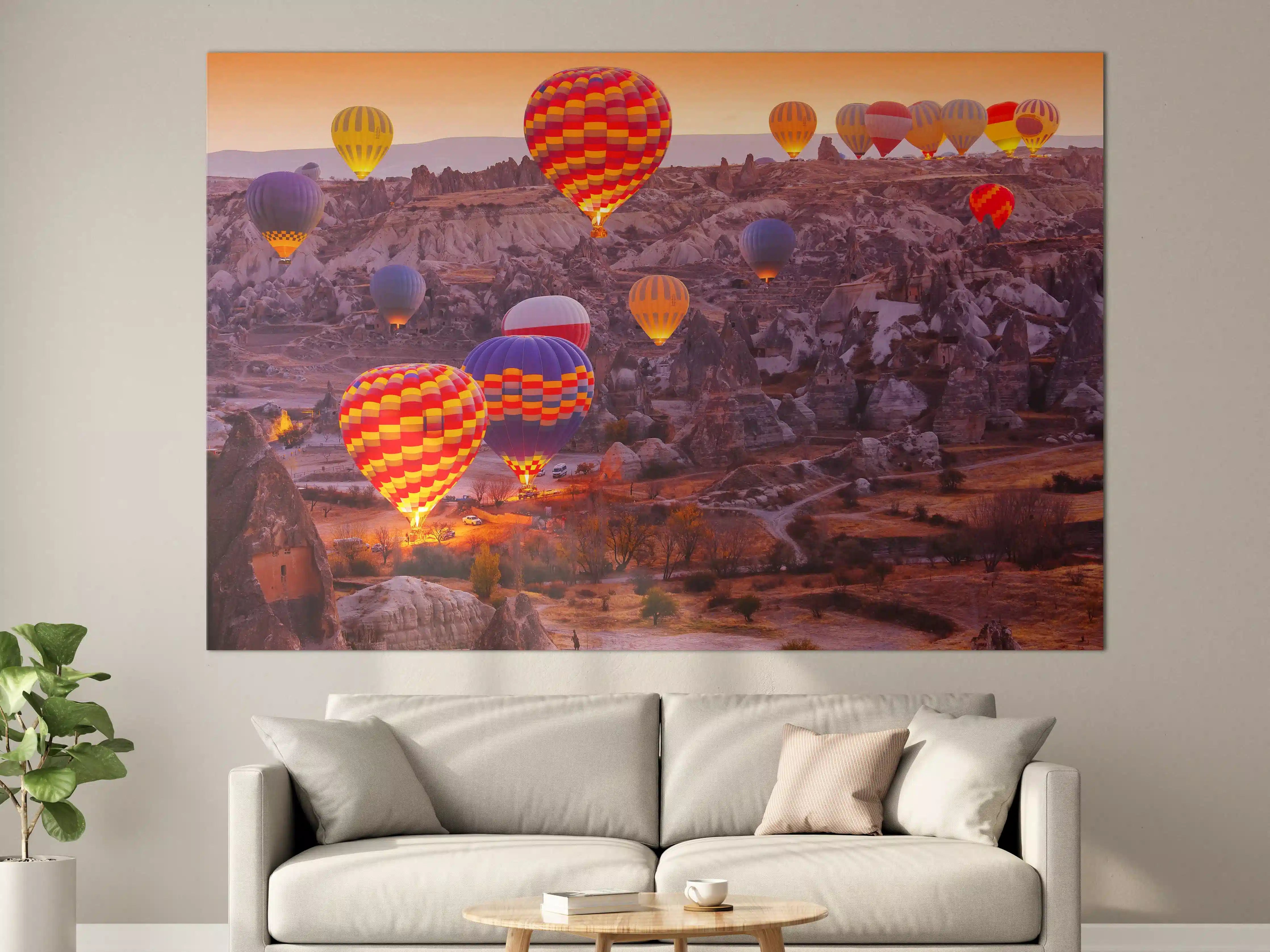 Große Wandbilder - Nahaufnahme von Ballons in Kappadokien 
