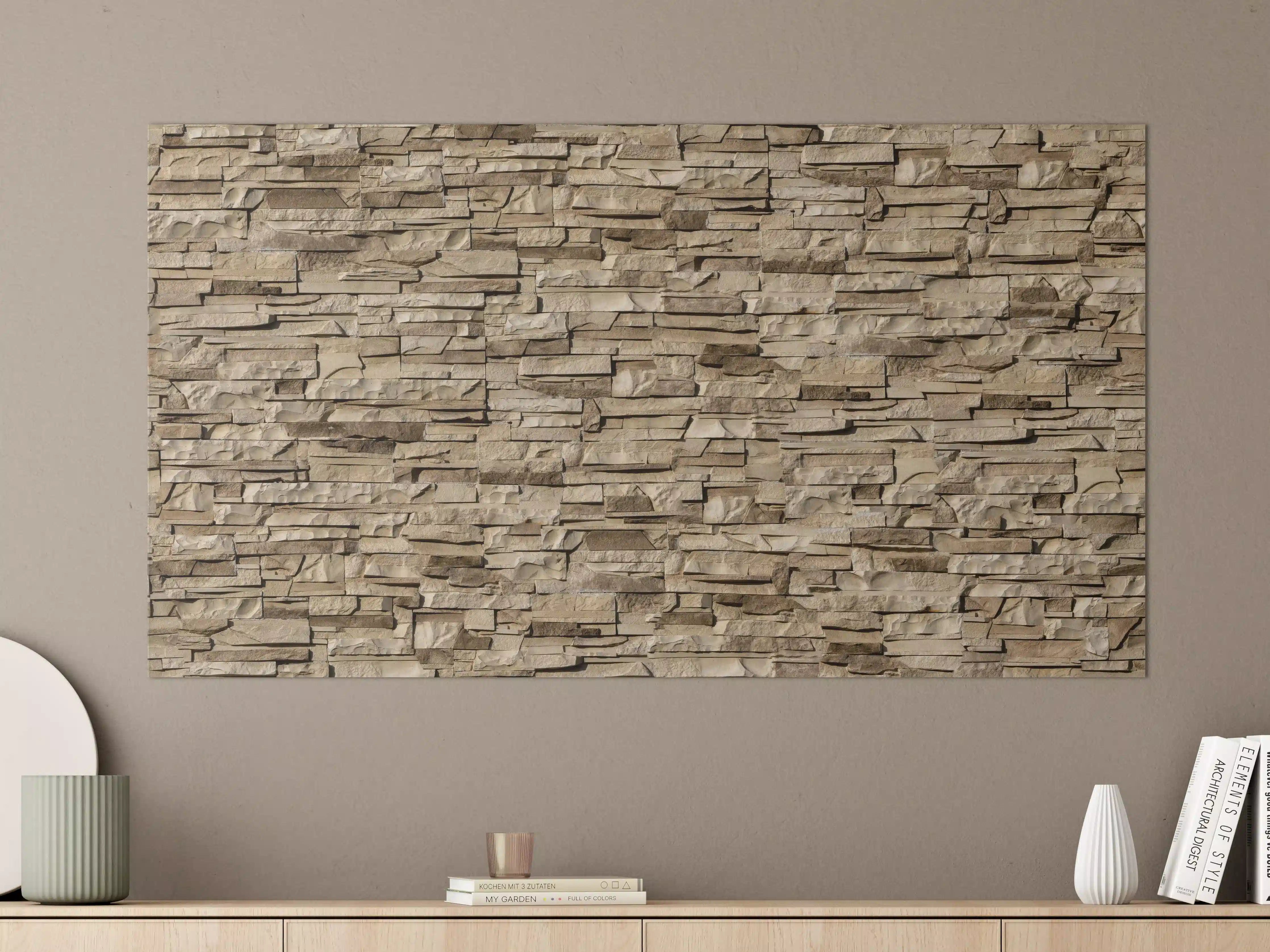 Große Wandbilder - Nahtlose Textur von Klinkerfliesen - Dunkel