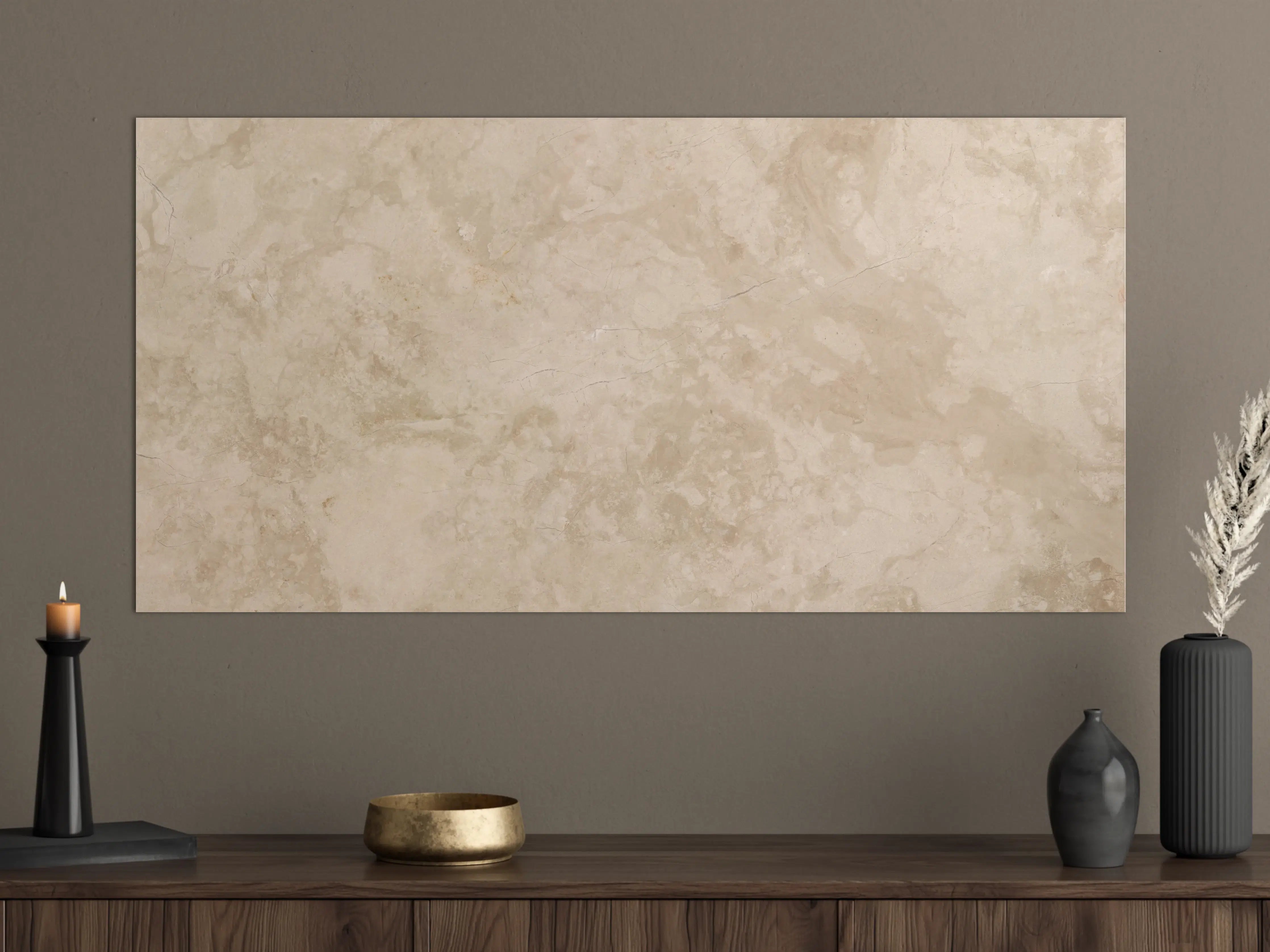 Große Wandbilder - Natürliche Beige Marmor Textur