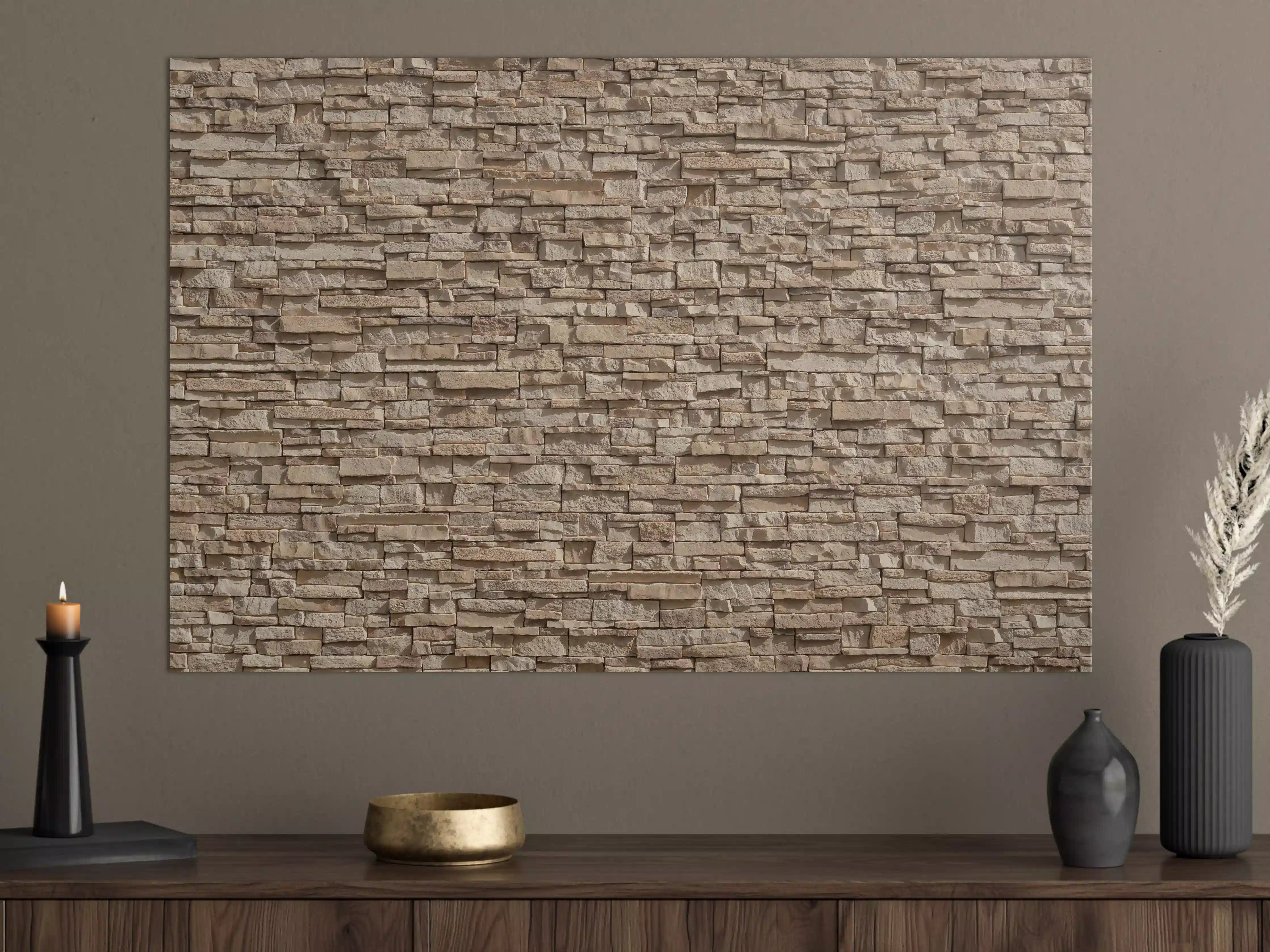 Große Wandbilder - Natürliche Steinwand-Textur