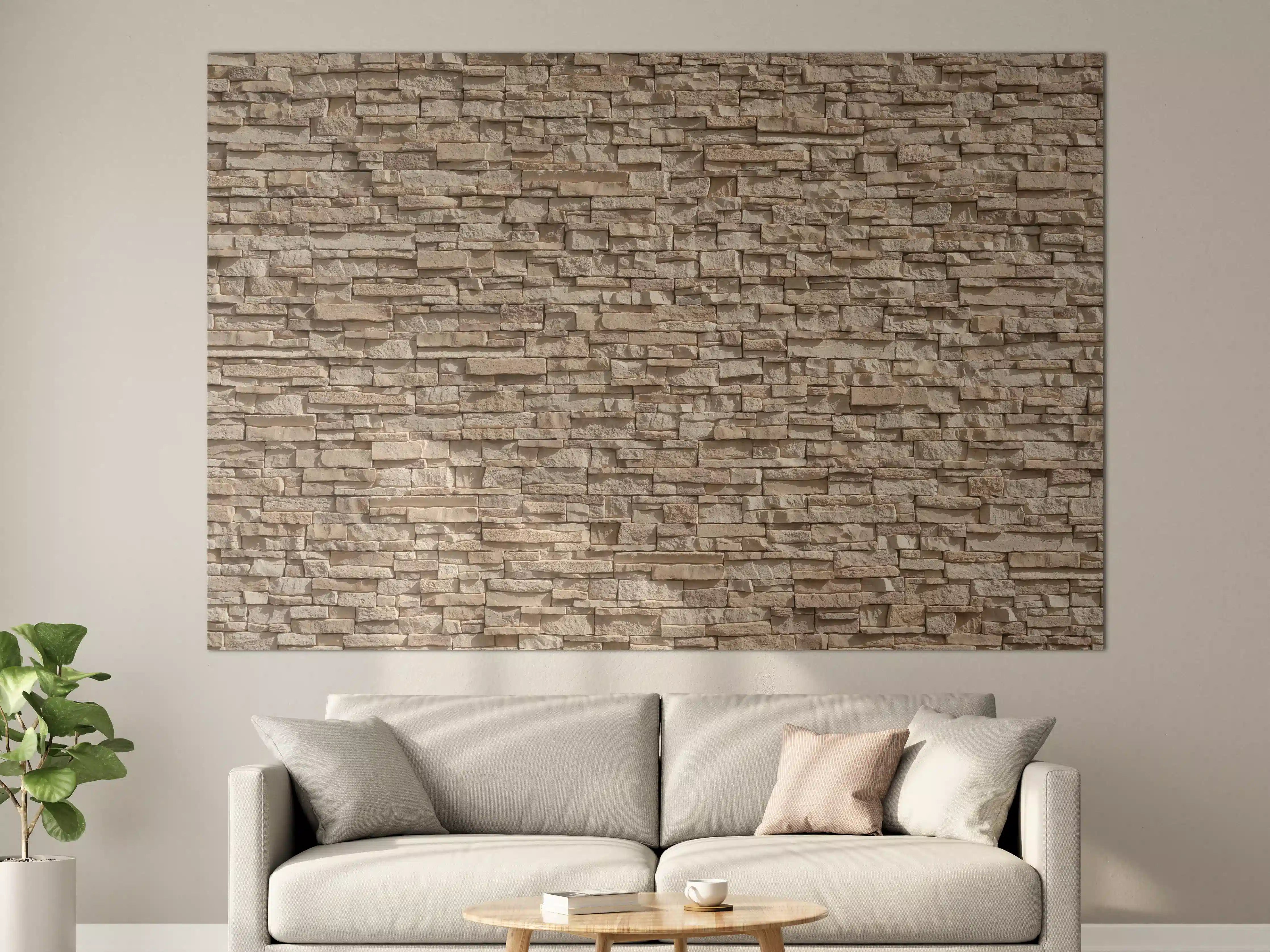 Große Wandbilder - Natürliche Steinwand-Textur