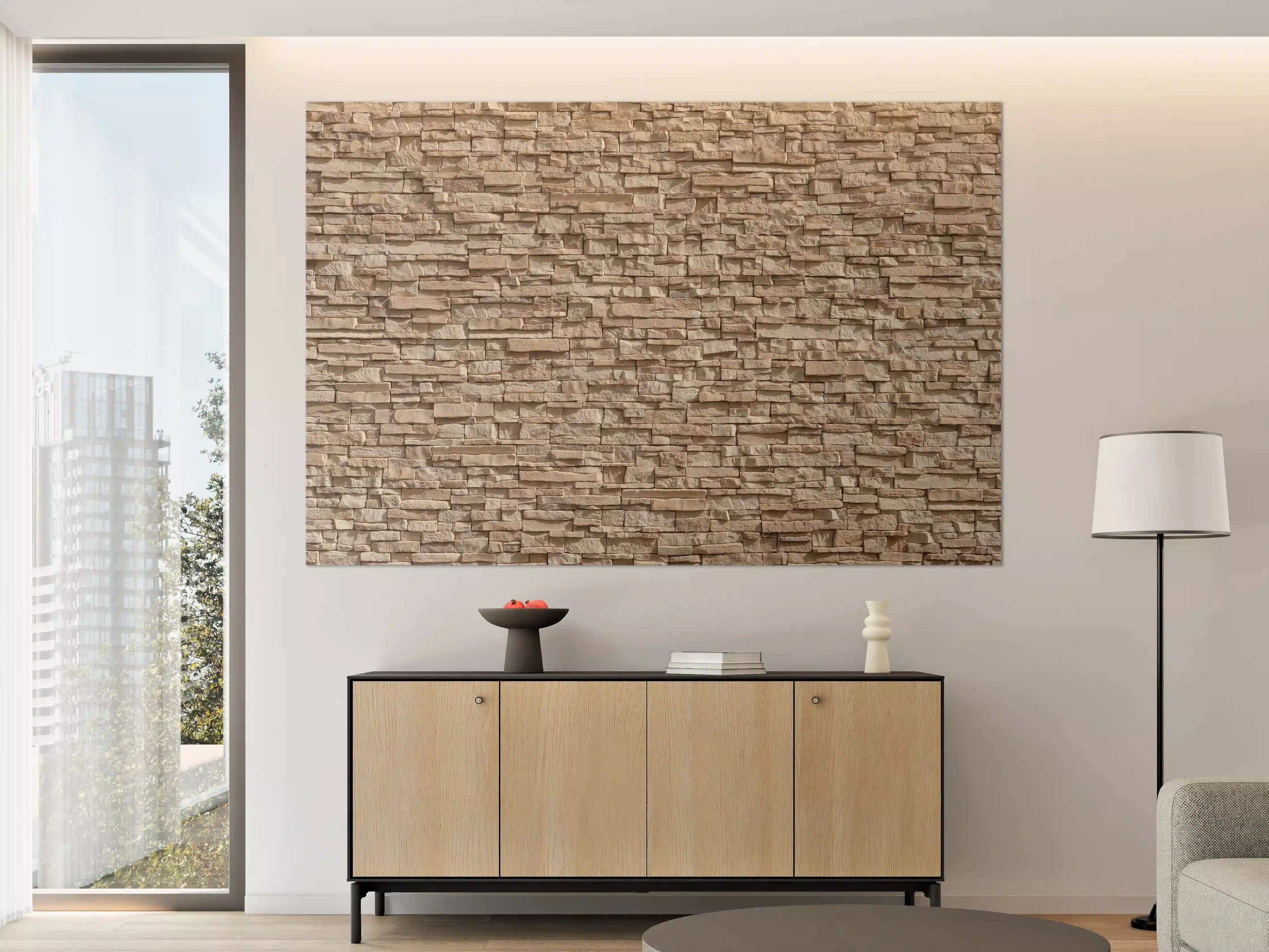Große Wandbilder - Natürliche Steinwand-Textur