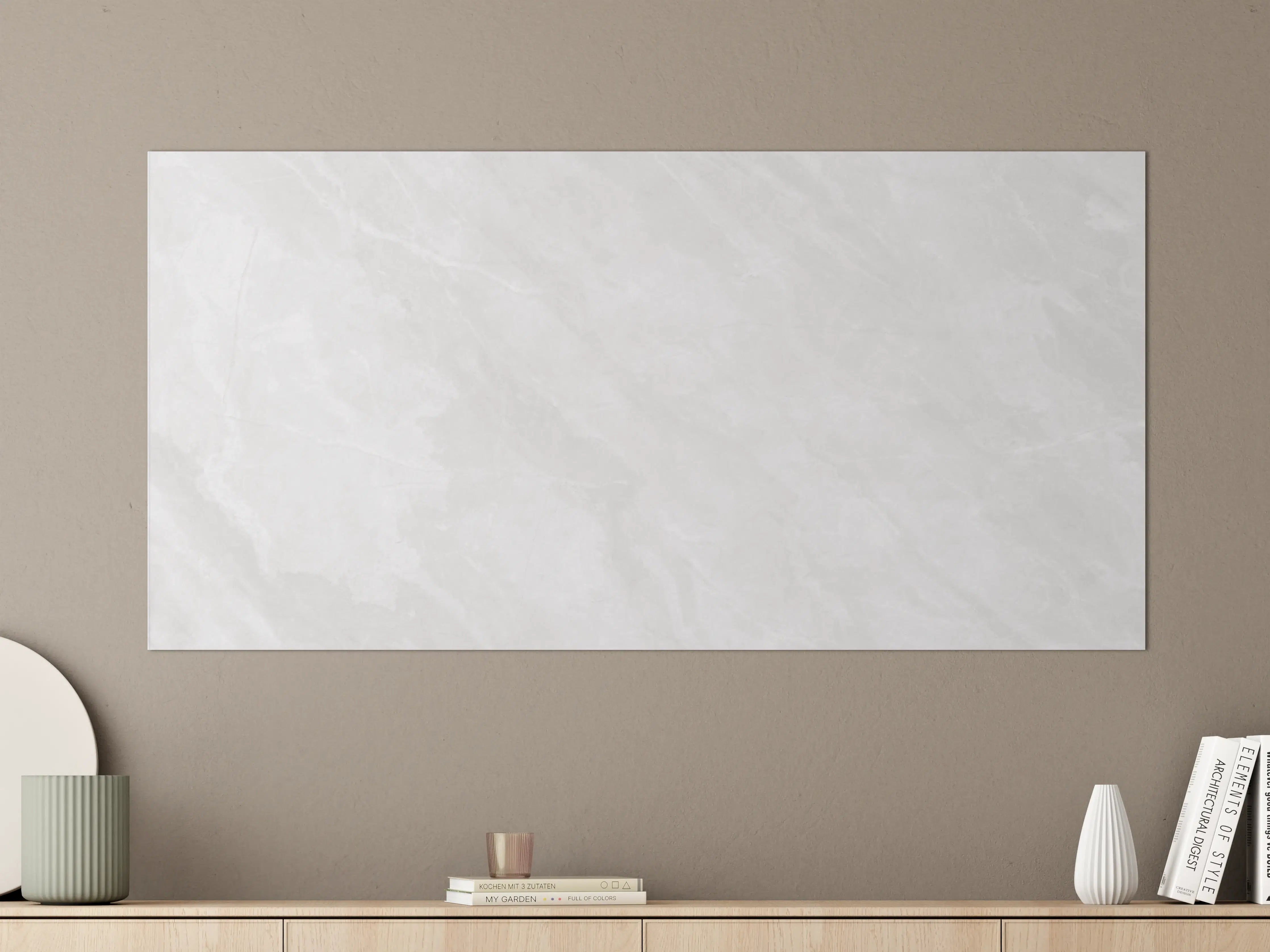 Große Wandbilder - Natürliche weiße Marmortextur