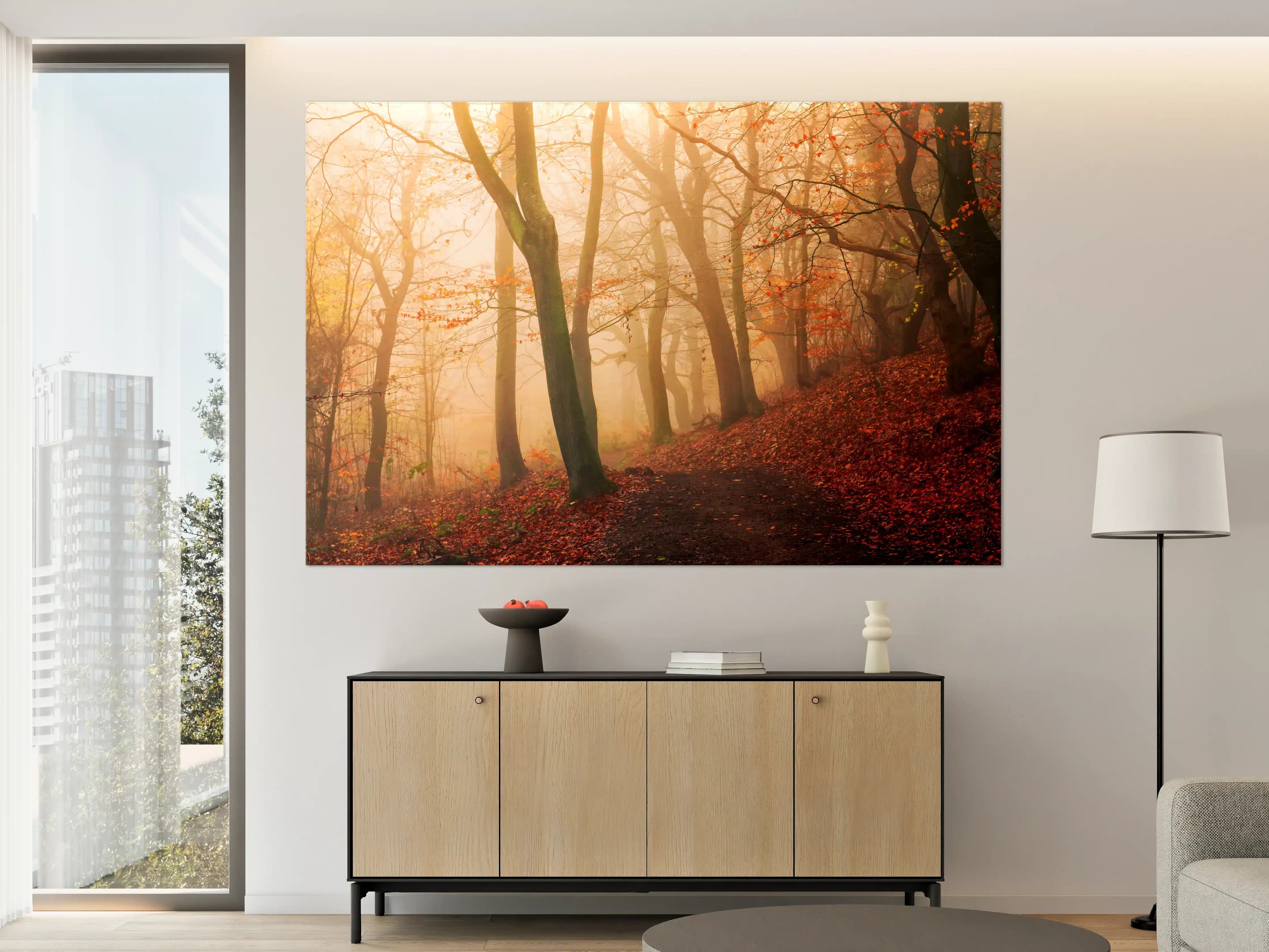 Große Wandbilder - Nebelgrauer Waldführer