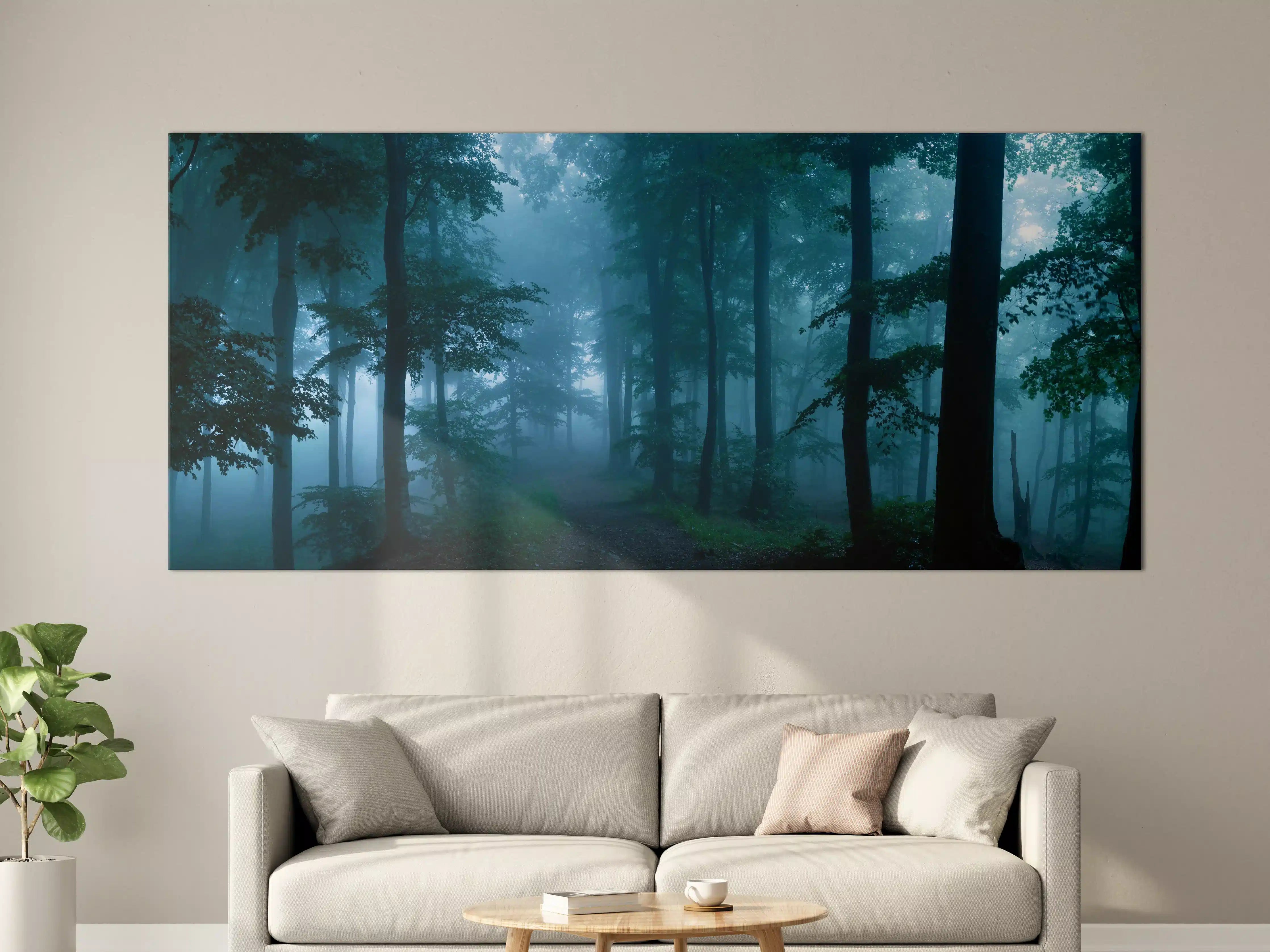 Große Wandbilder - Nebliger Wald