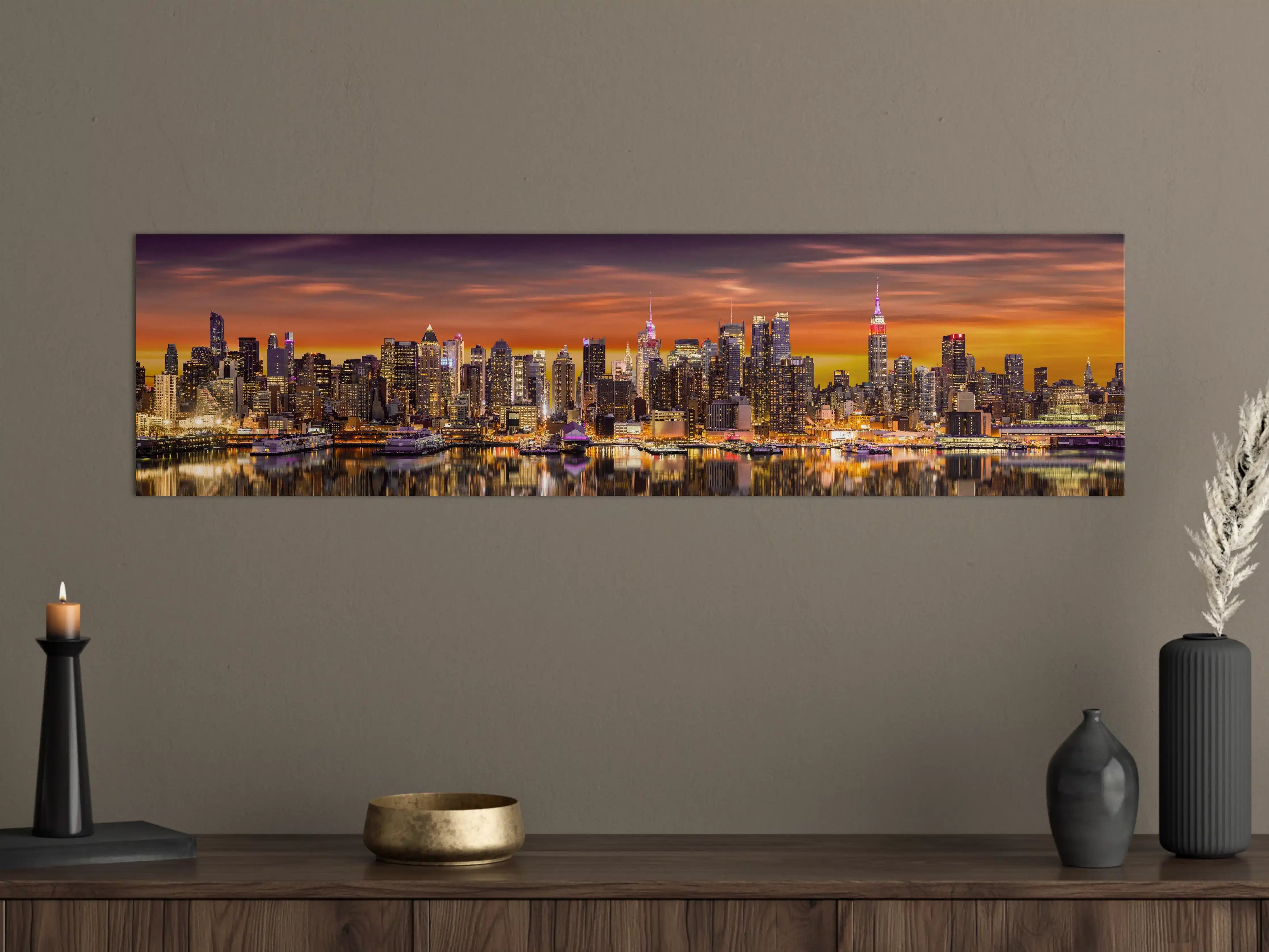 Große Wandbilder - New York Skyline Sonnenuntergang