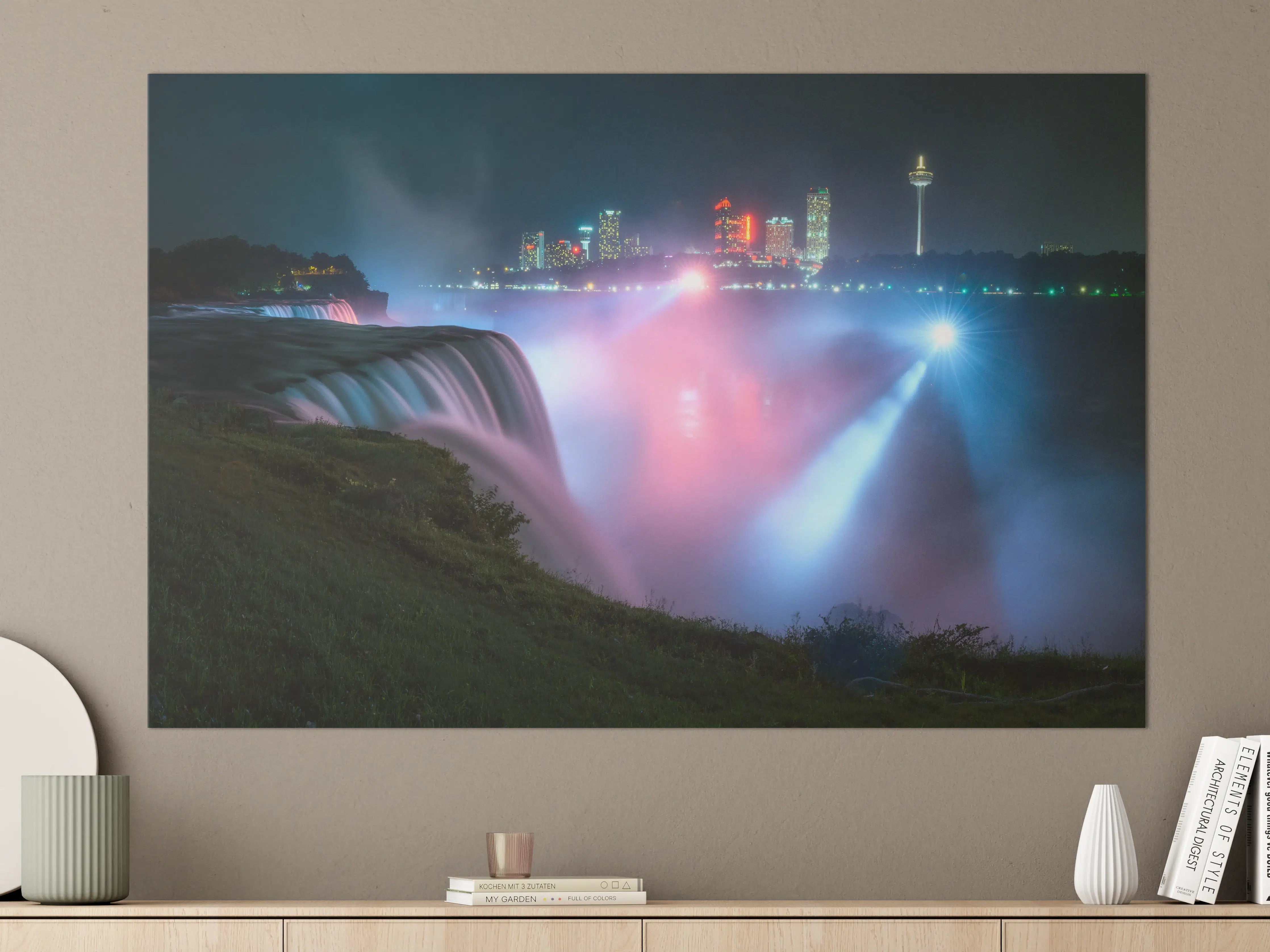 Große Wandbilder - Niagarafälle bei Nacht