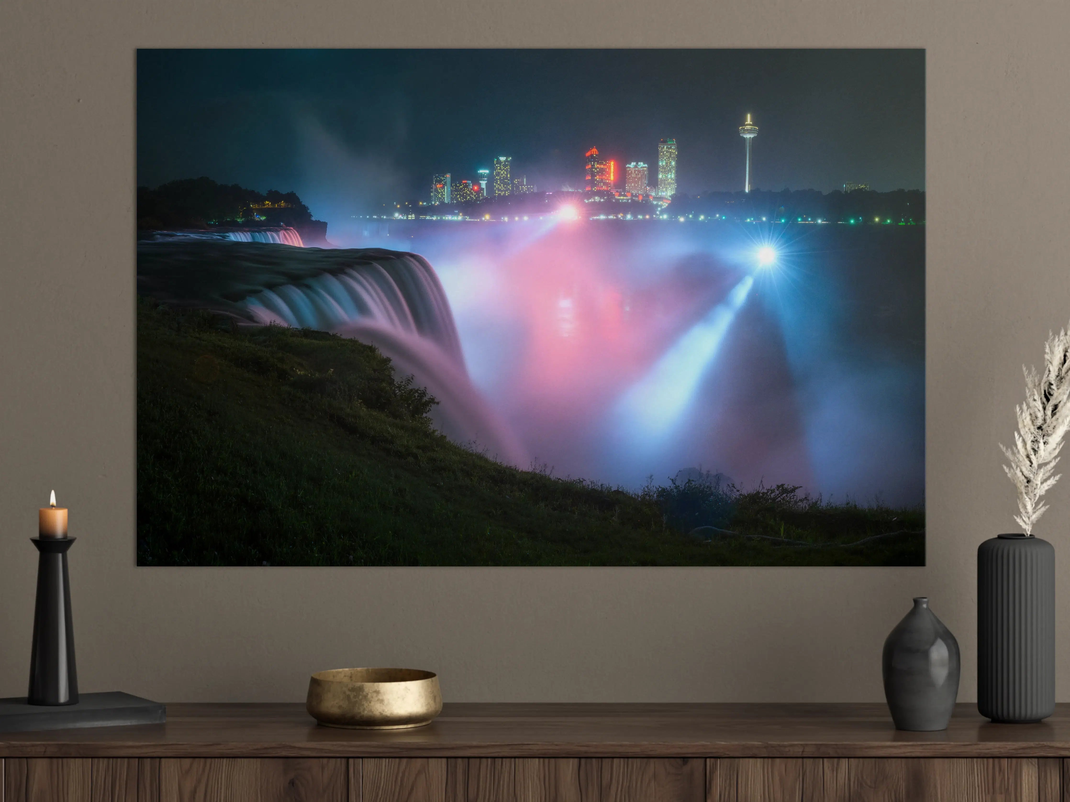Große Wandbilder - Niagarafälle bei Nacht