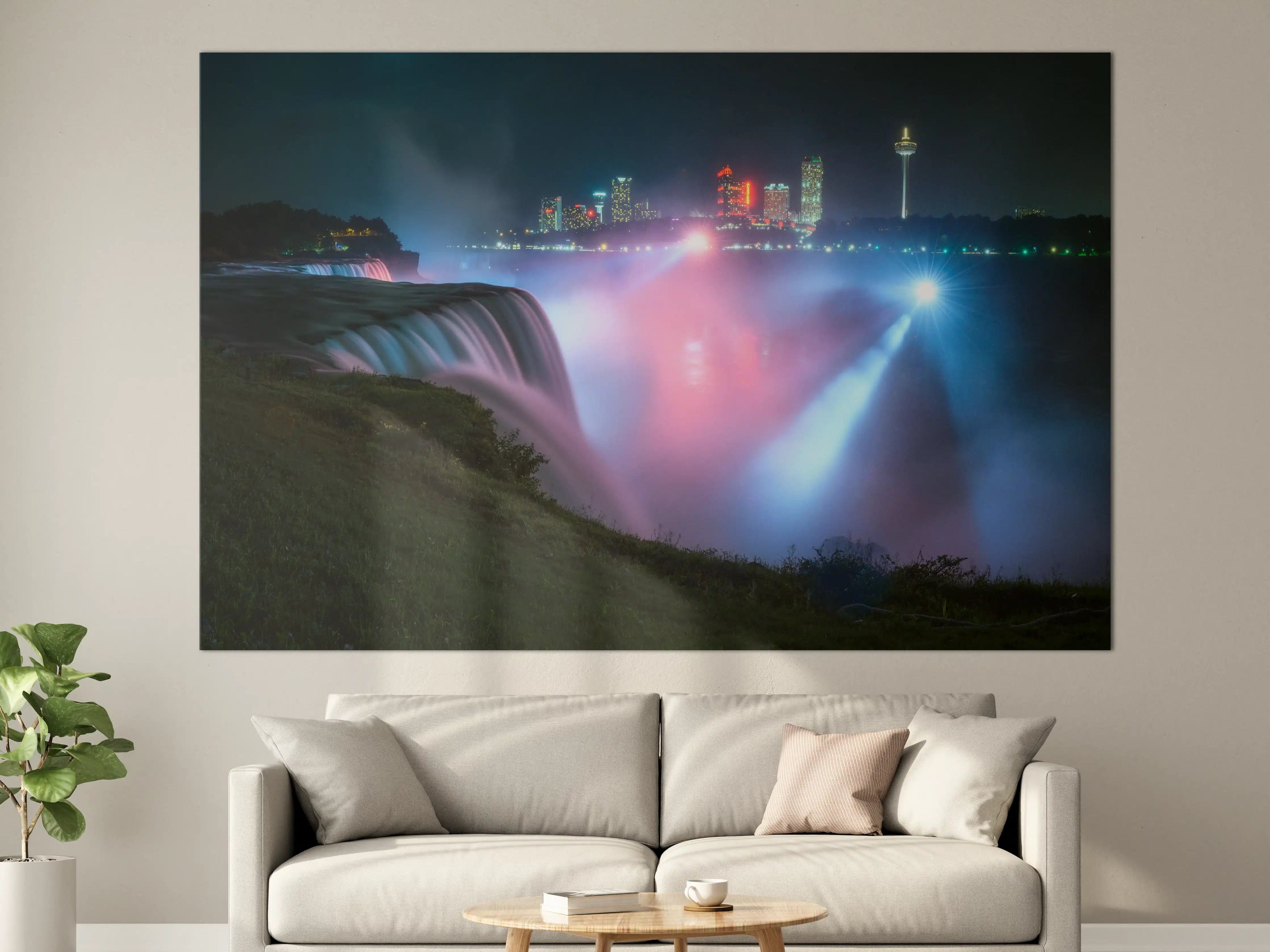 Große Wandbilder - Niagarafälle bei Nacht
