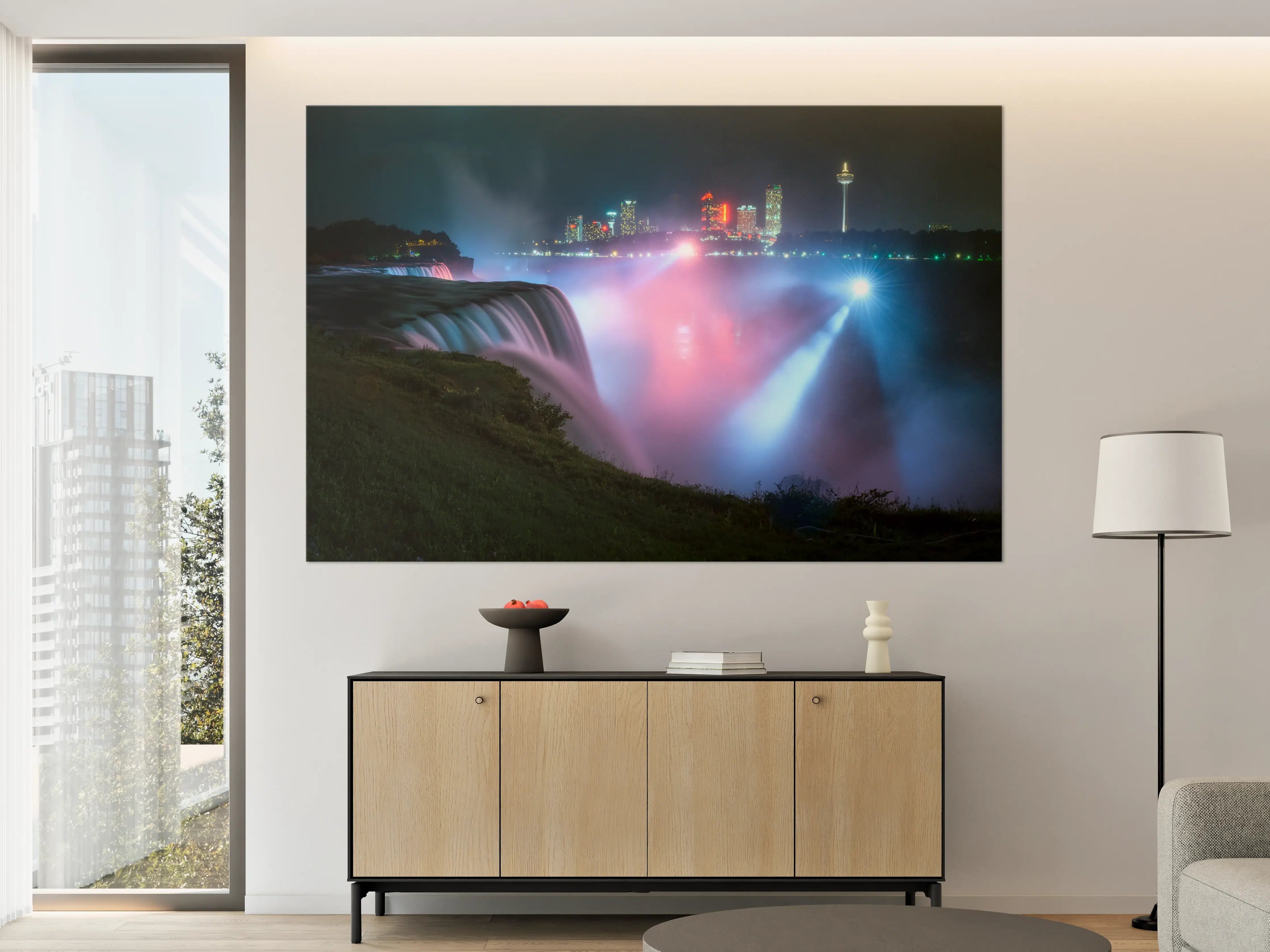 Große Wandbilder - Niagarafälle bei Nacht
