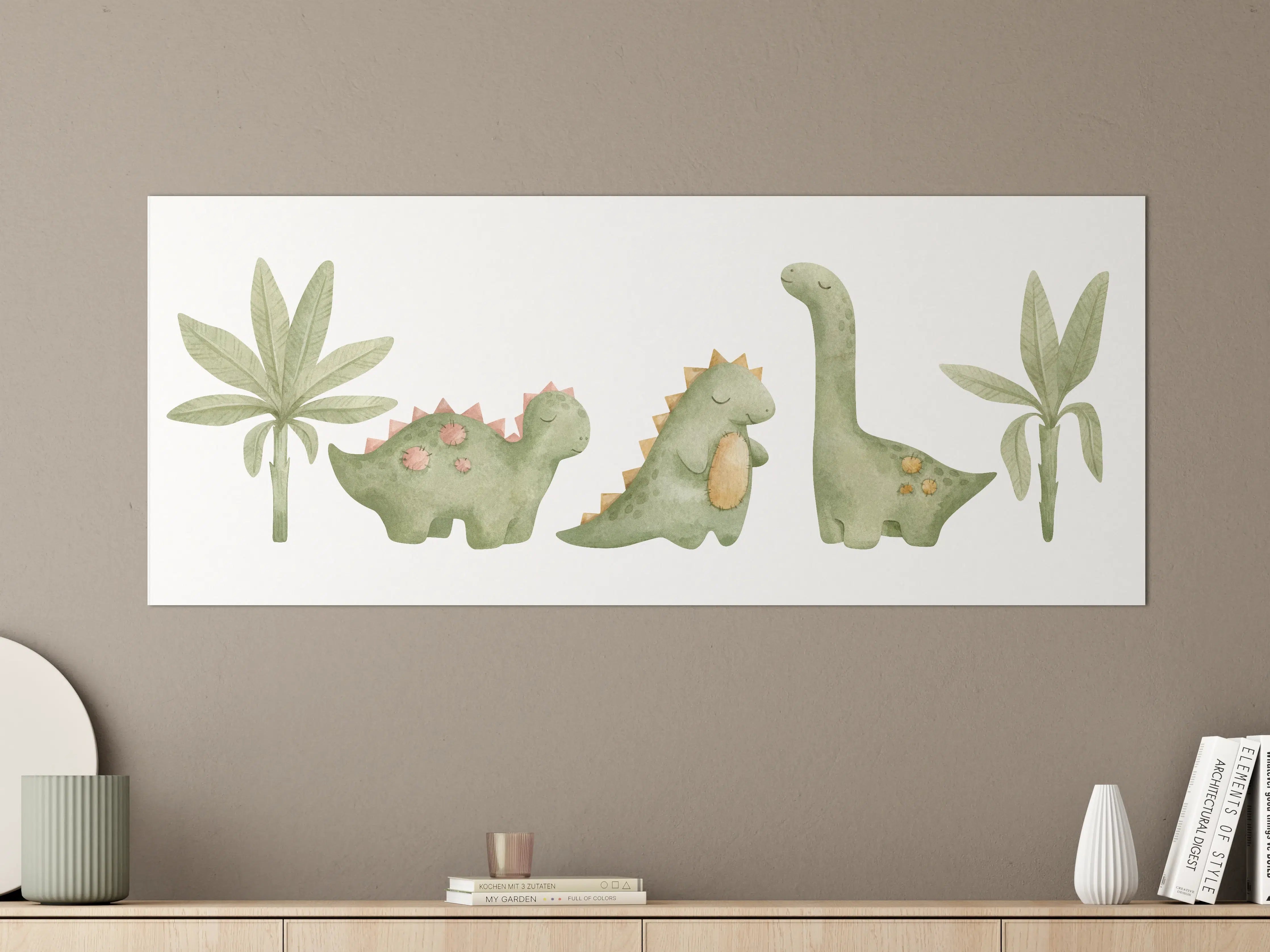 Große Wandbilder - Niedliche Dinosaurier
