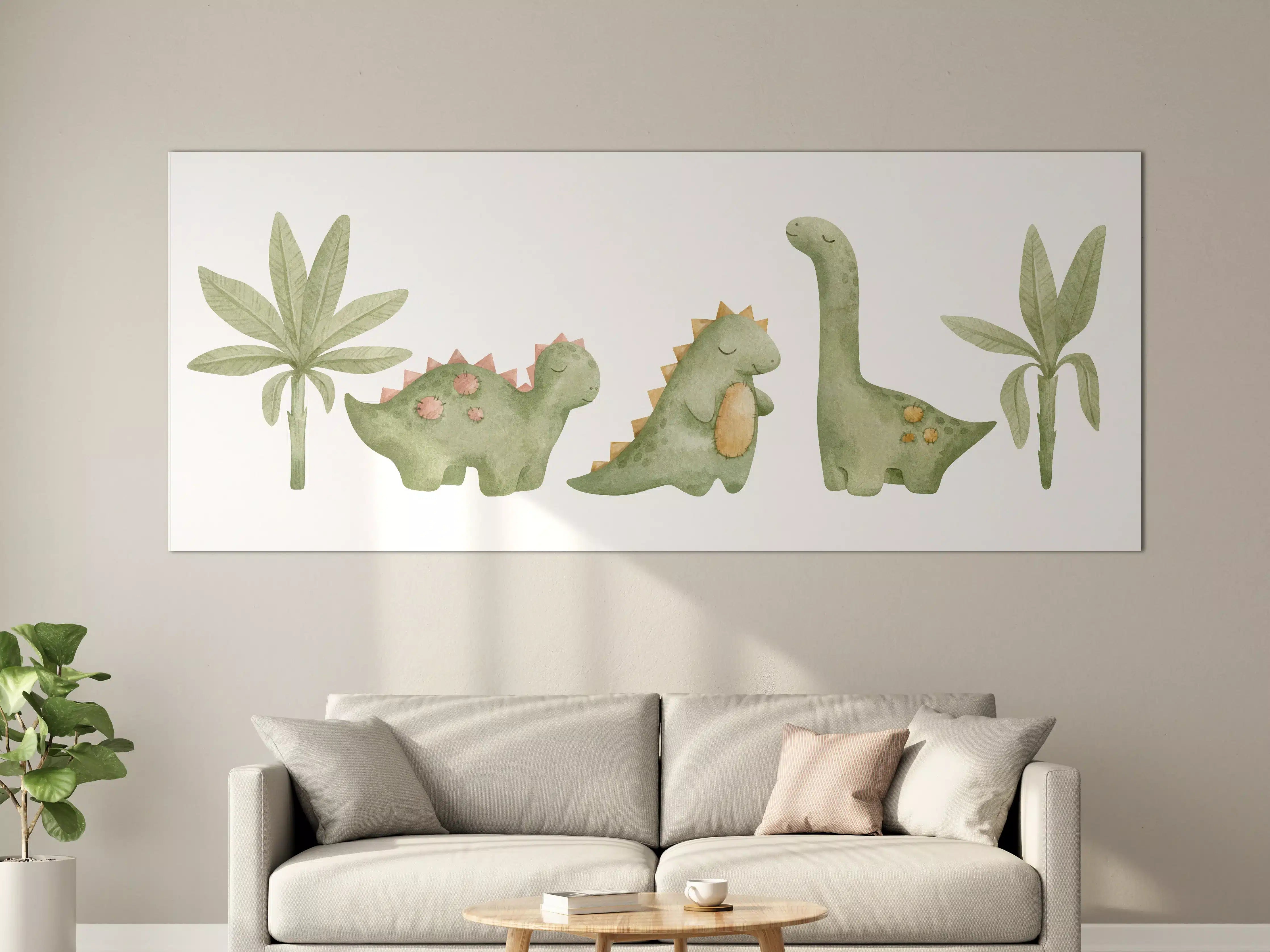 Große Wandbilder - Niedliche Dinosaurier