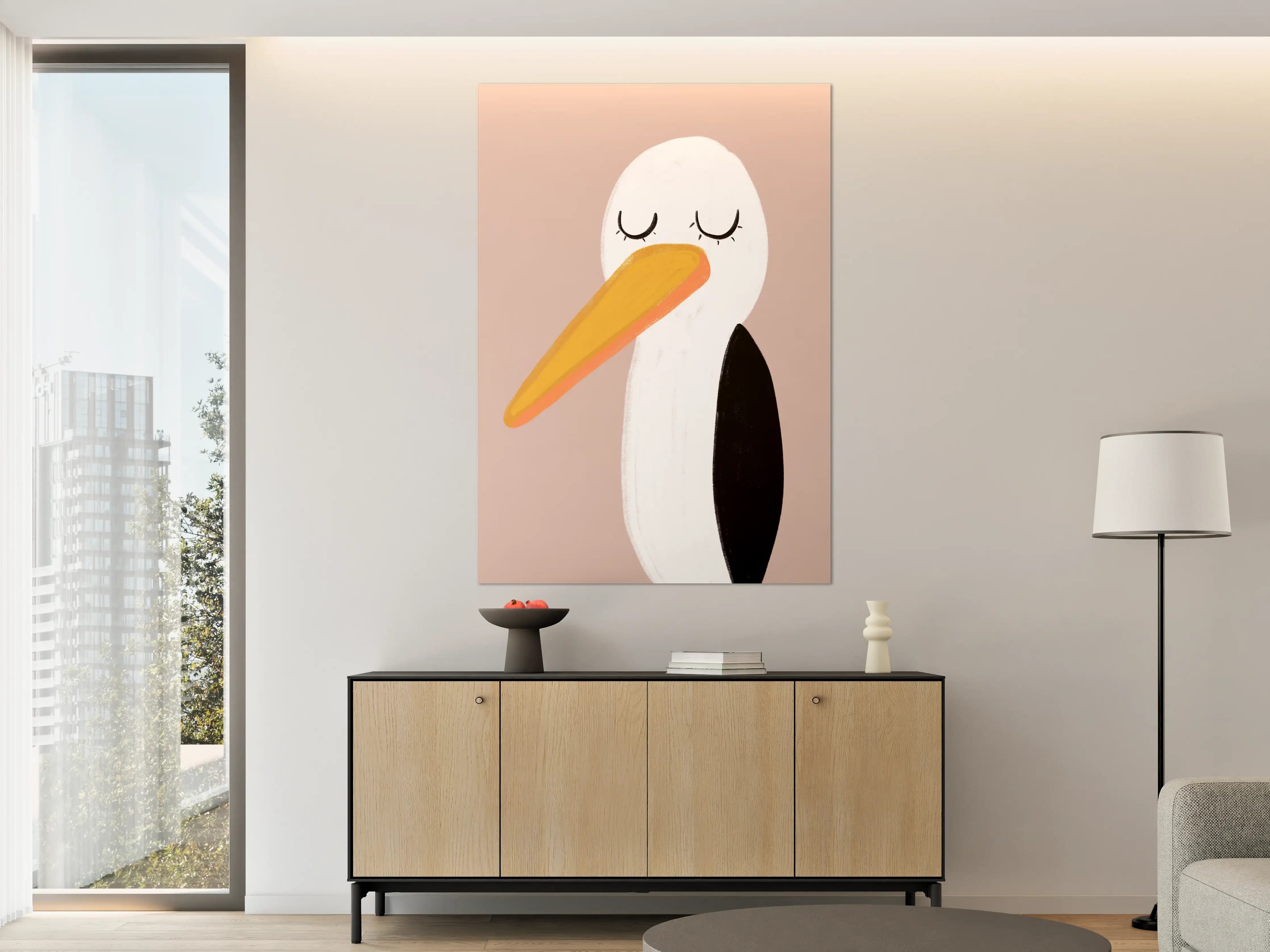 Große Wandbilder - Niedliches Vogel-Design