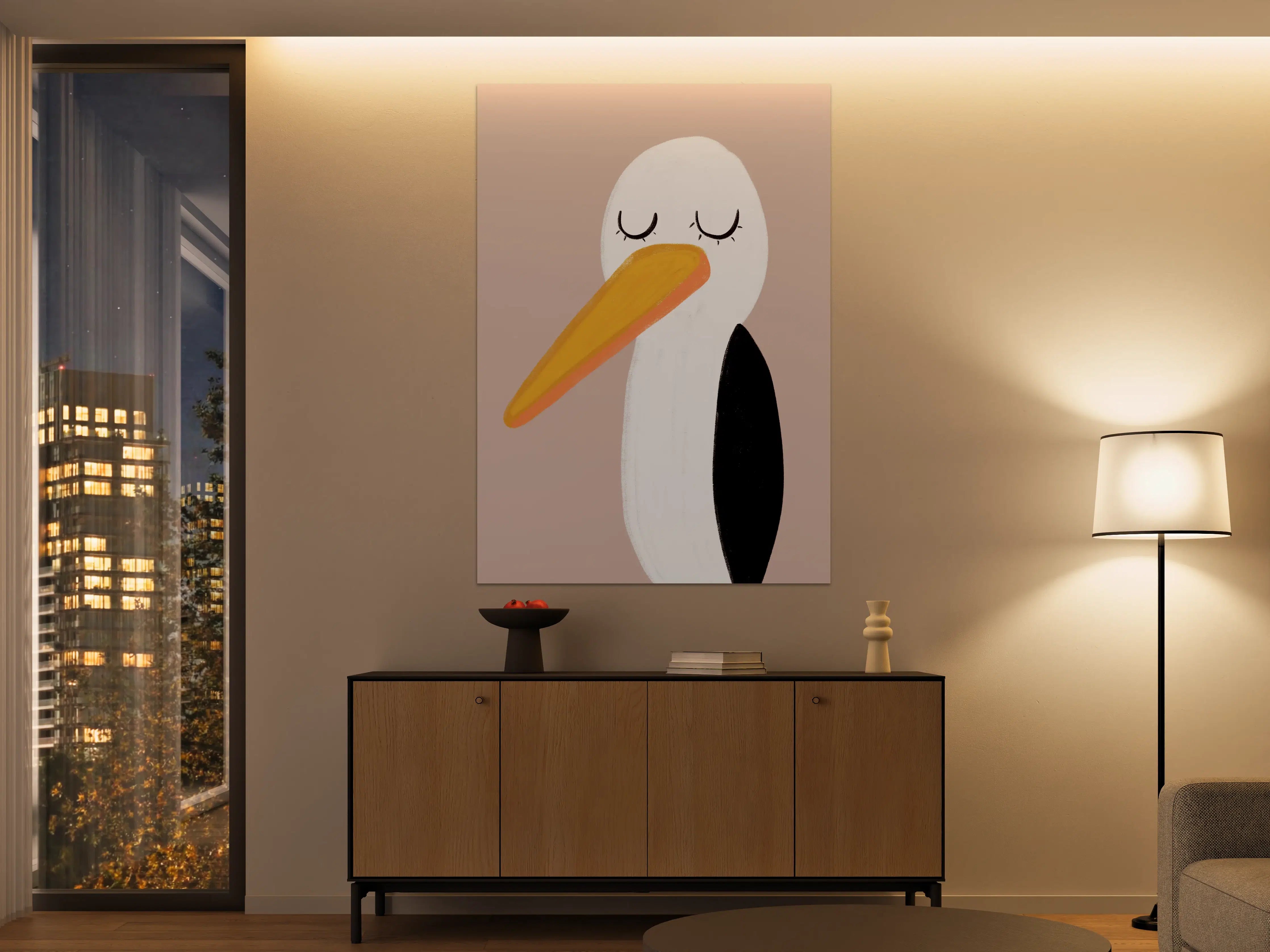 Große Wandbilder - Niedliches Vogel-Design