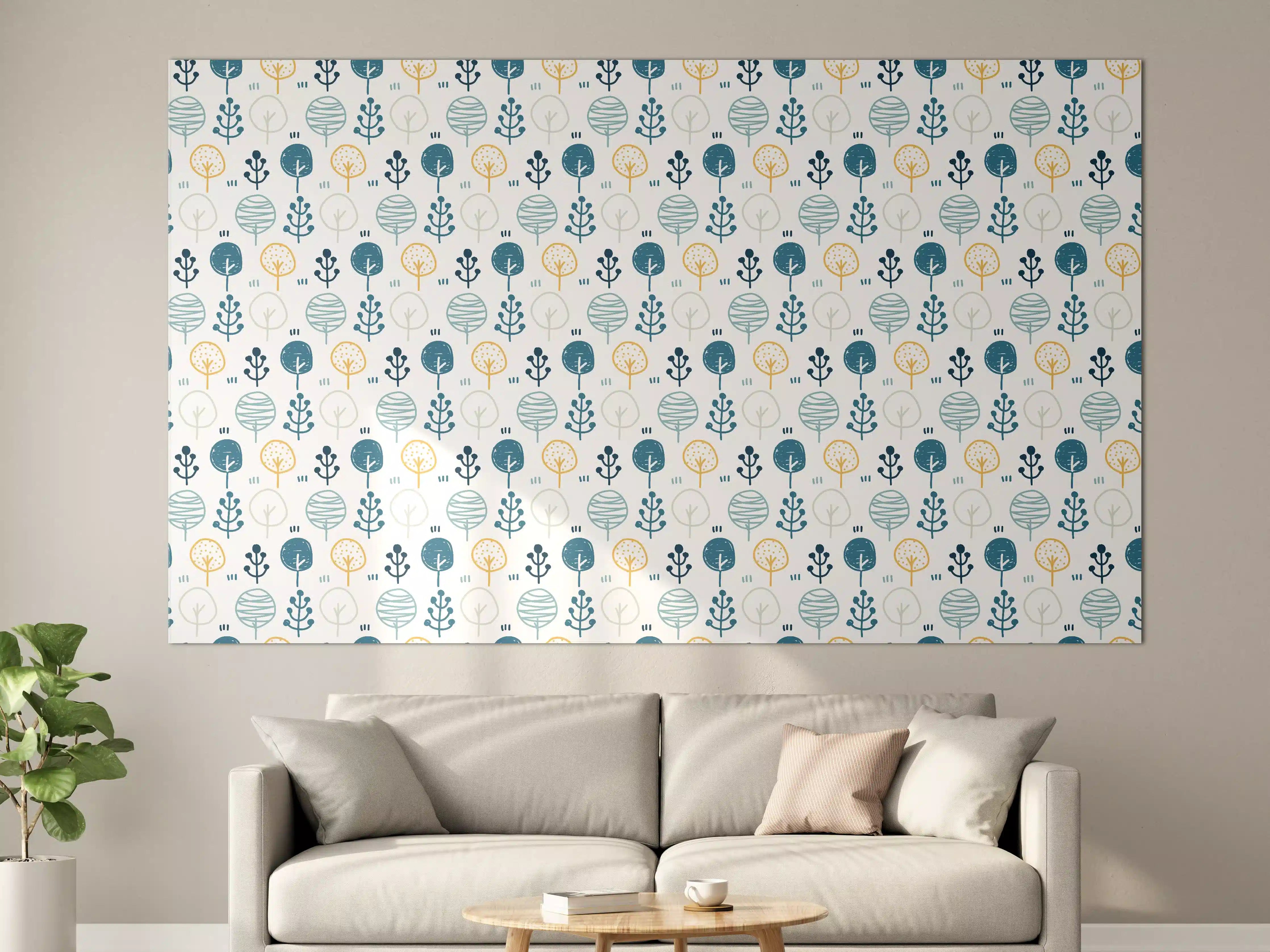 Große Wandbilder - Nordic Abstract Colorful Pattern
