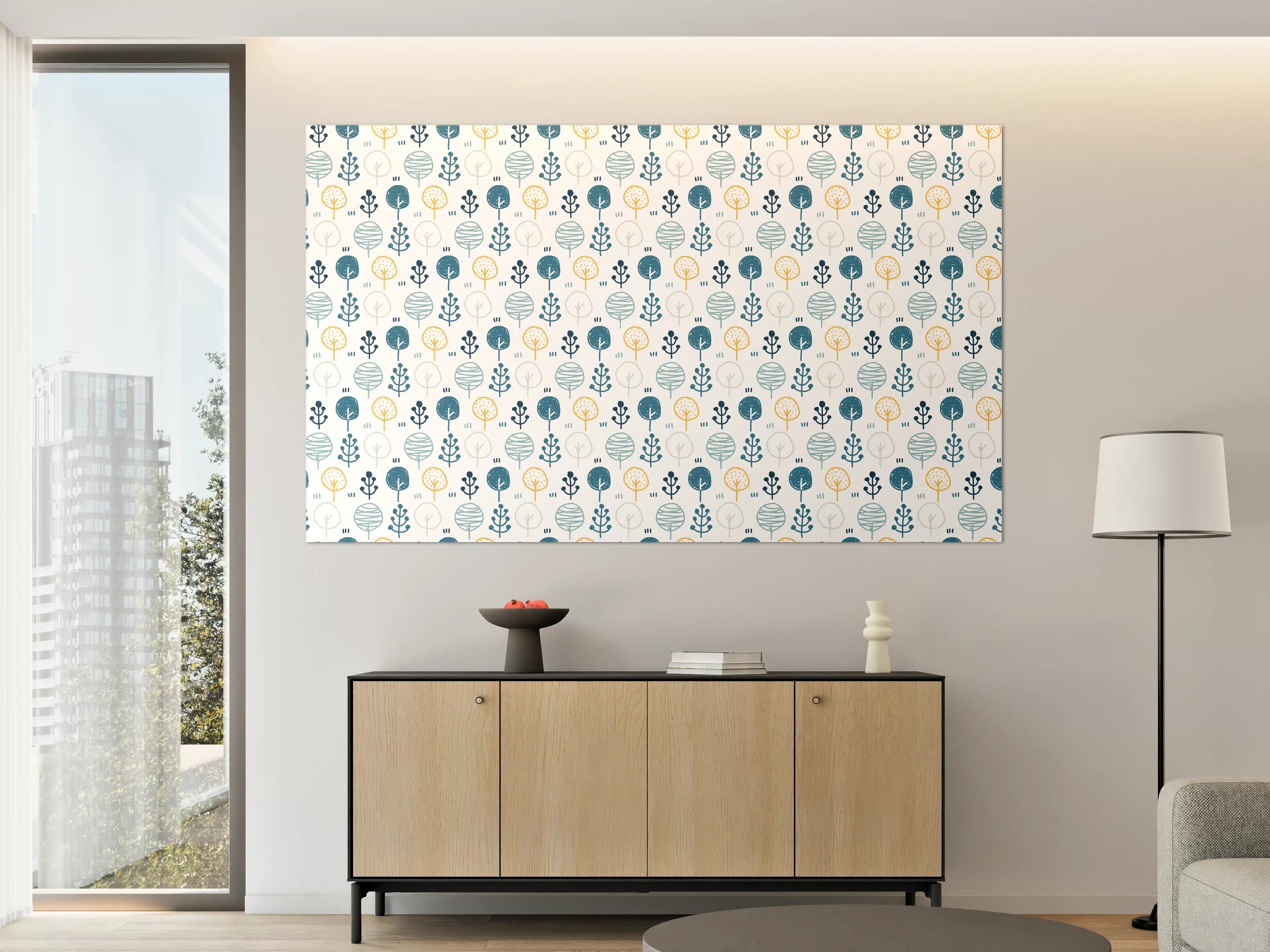 Große Wandbilder - Nordic Abstract Colorful Pattern