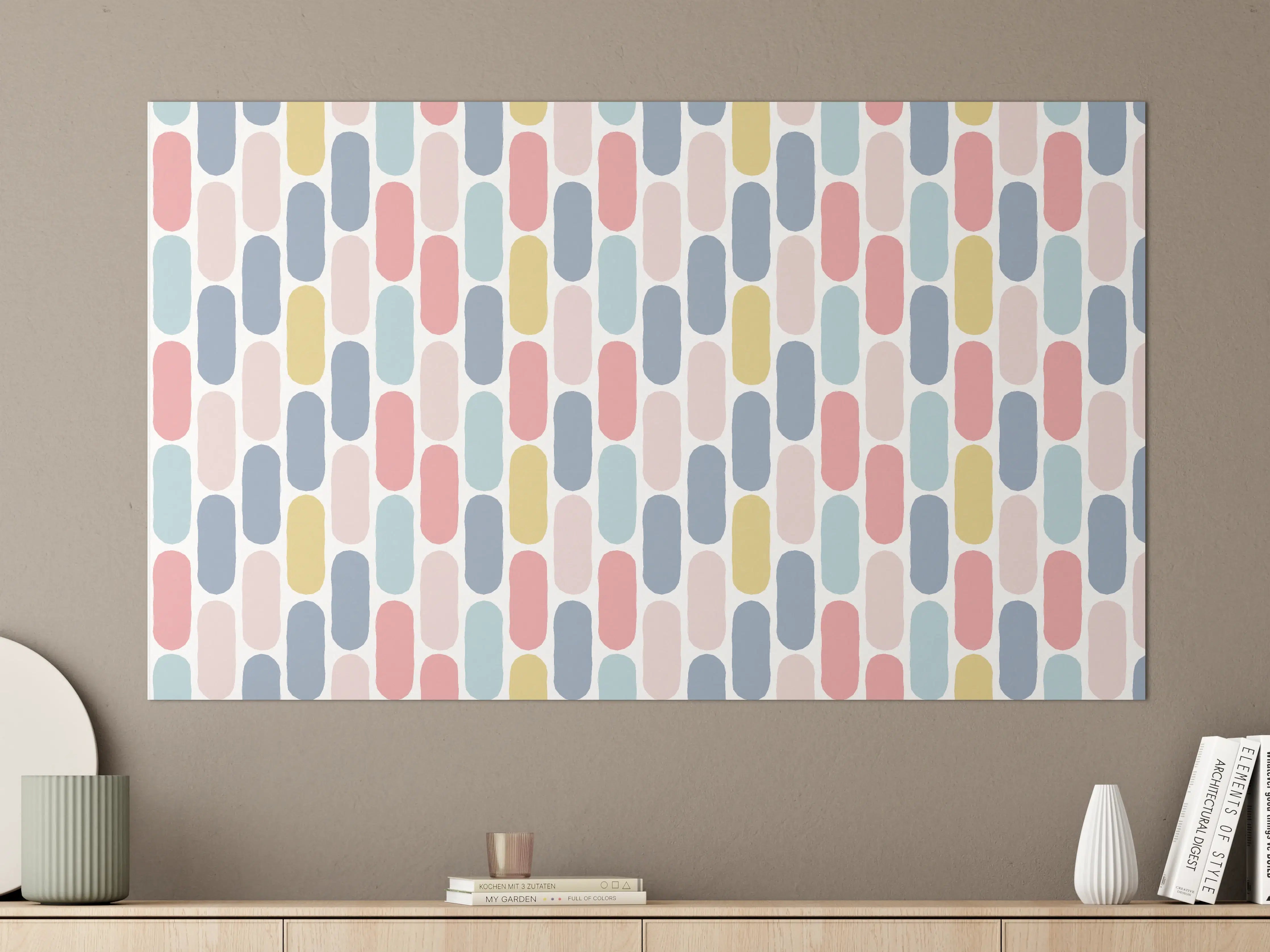 Große Wandbilder - Nordic-Style Bunte Muster