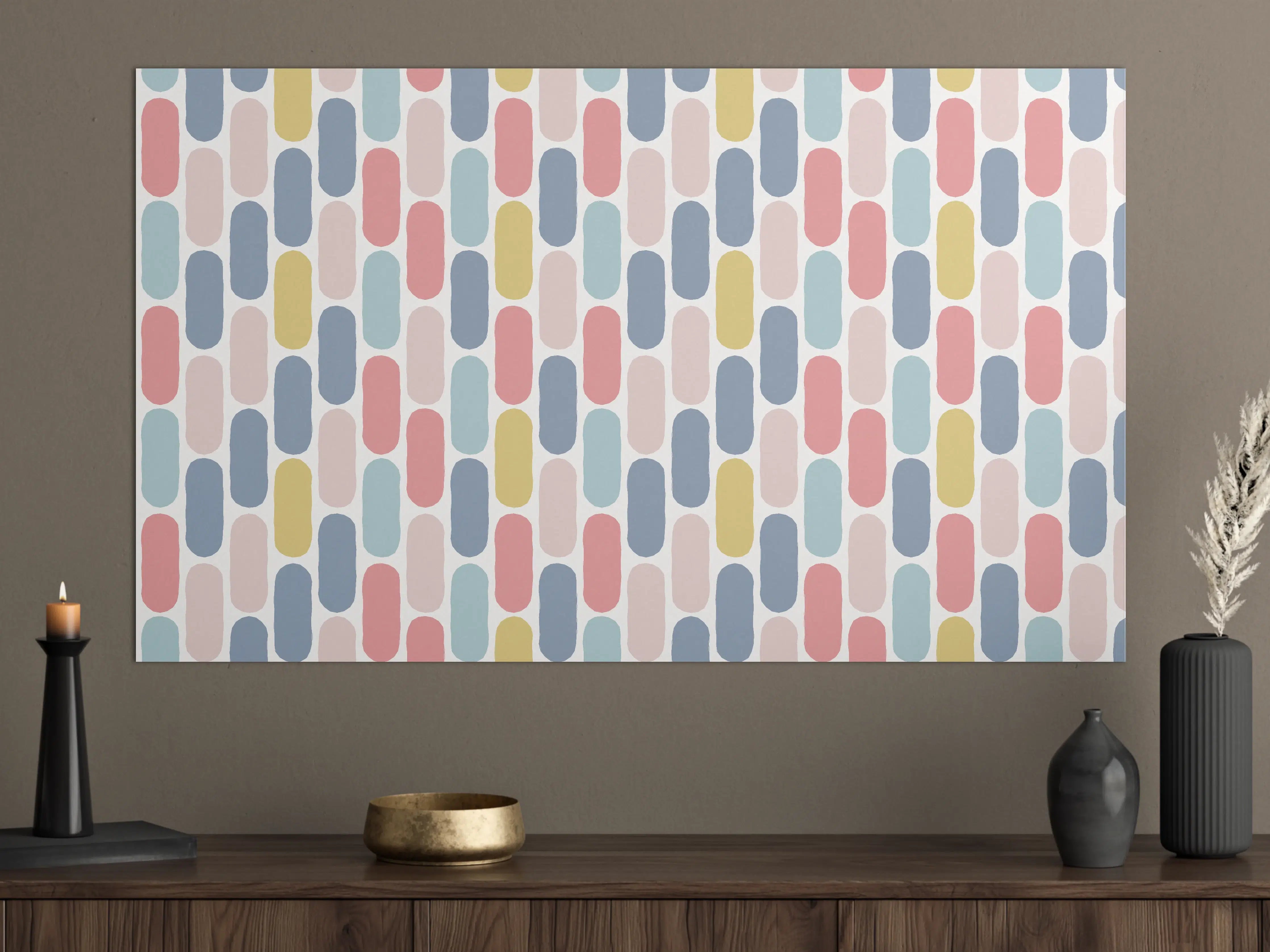 Große Wandbilder - Nordic-Style Bunte Muster