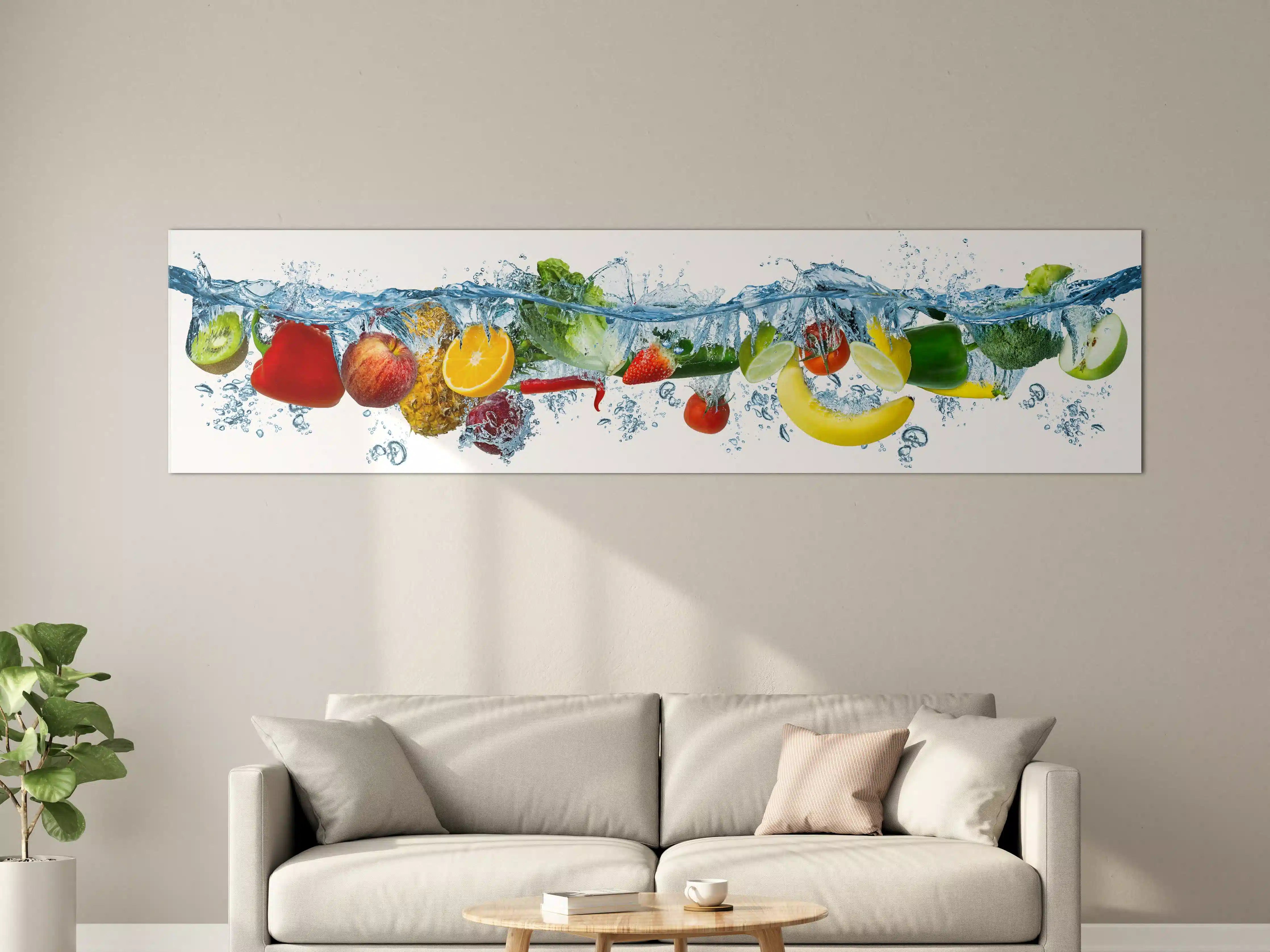 Große Wandbilder - Obst & Gemüse im Wasser