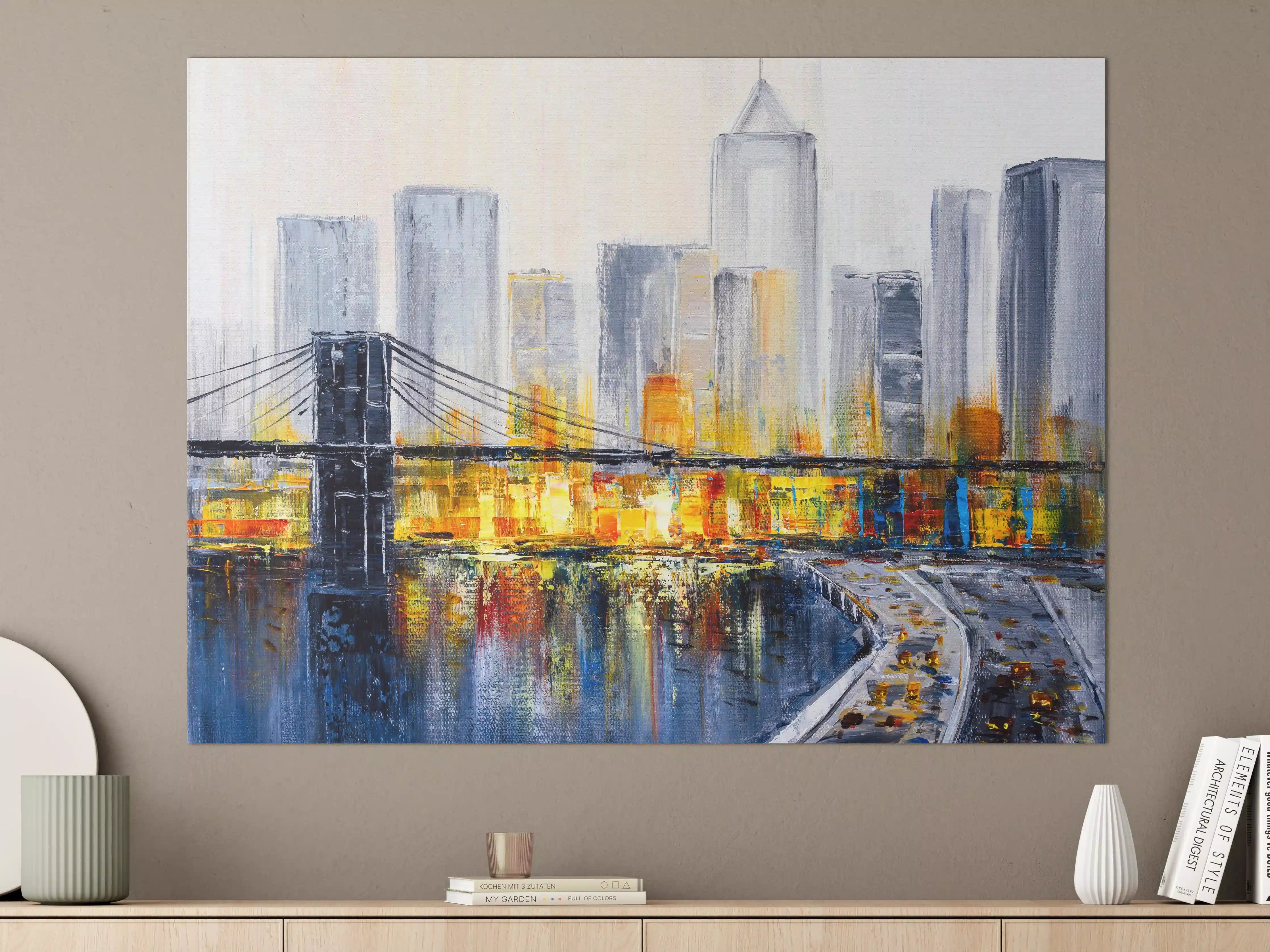 Große Wandbilder - Ölgemälde - Brooklyn Bridge