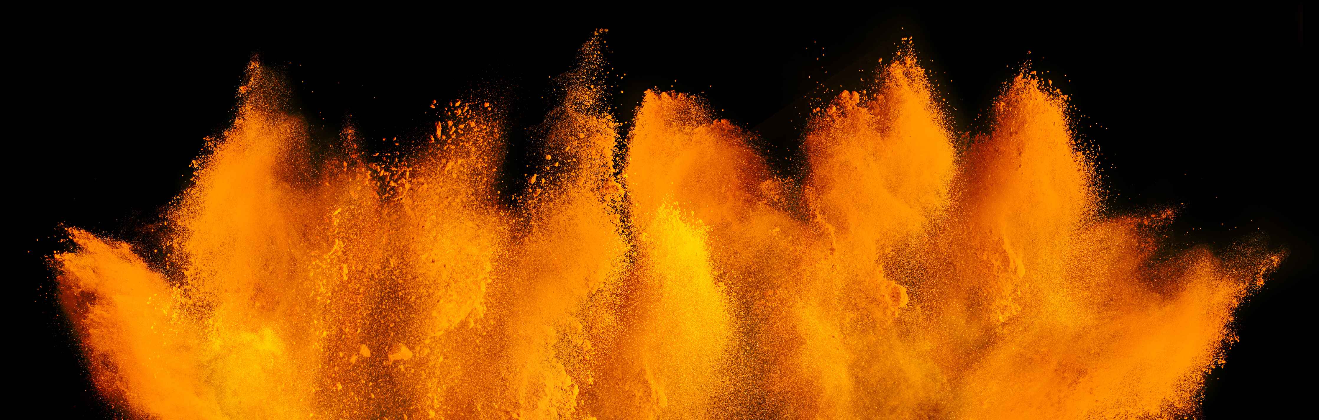 Große Wandbilder-Orange-Rote Holi Farbexplosion