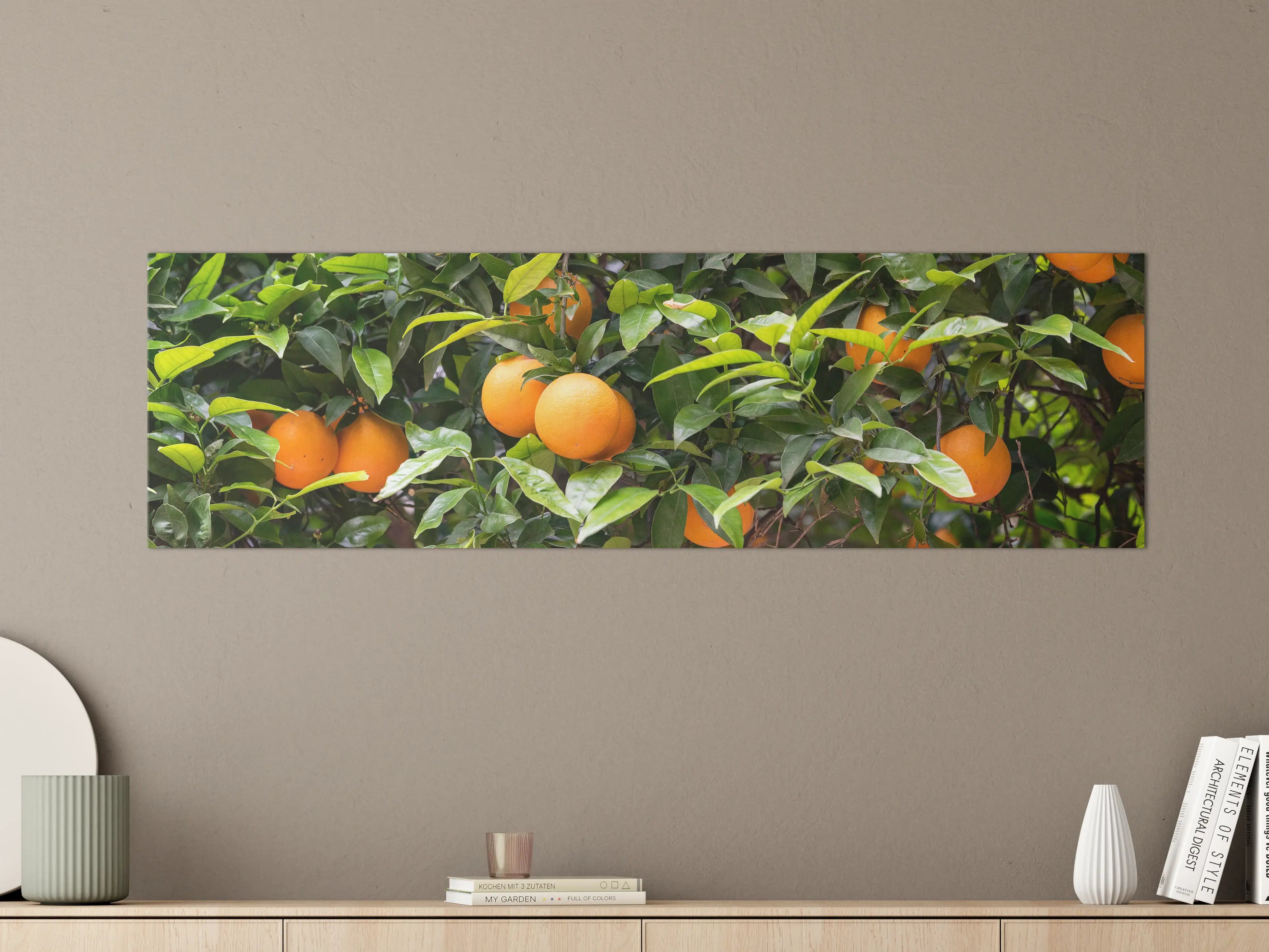 Große Wandbilder - Orangen im Zwinskygarten