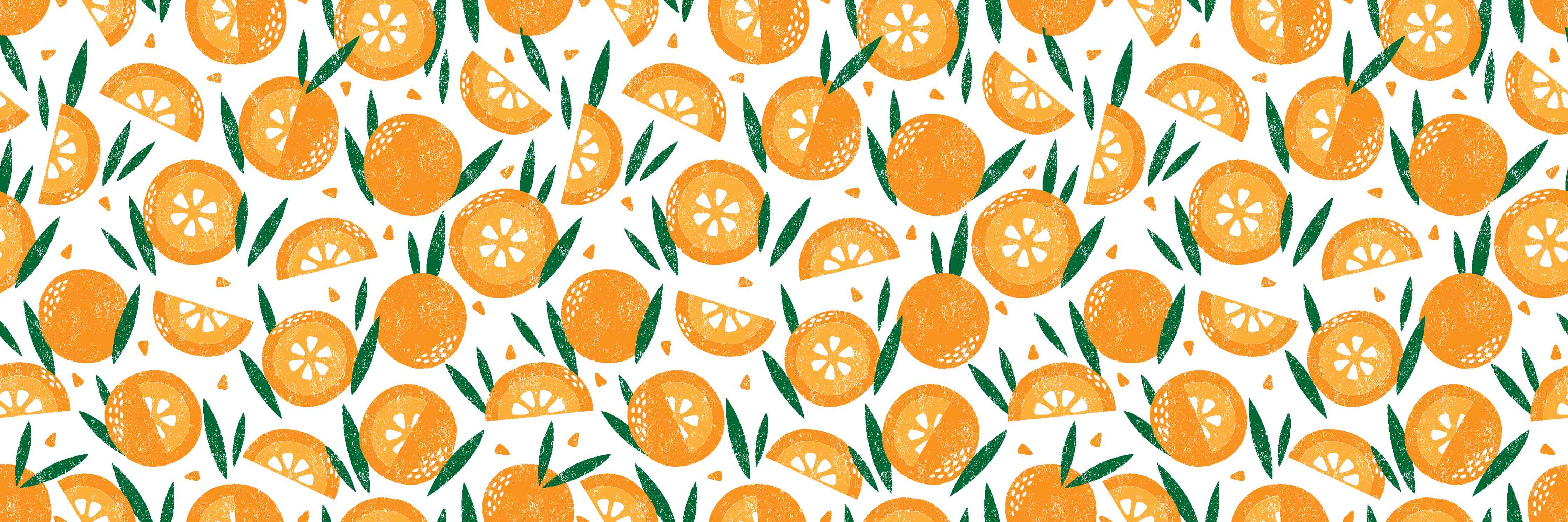 Große Wandbilder-Orangenmuster Radiant Slice