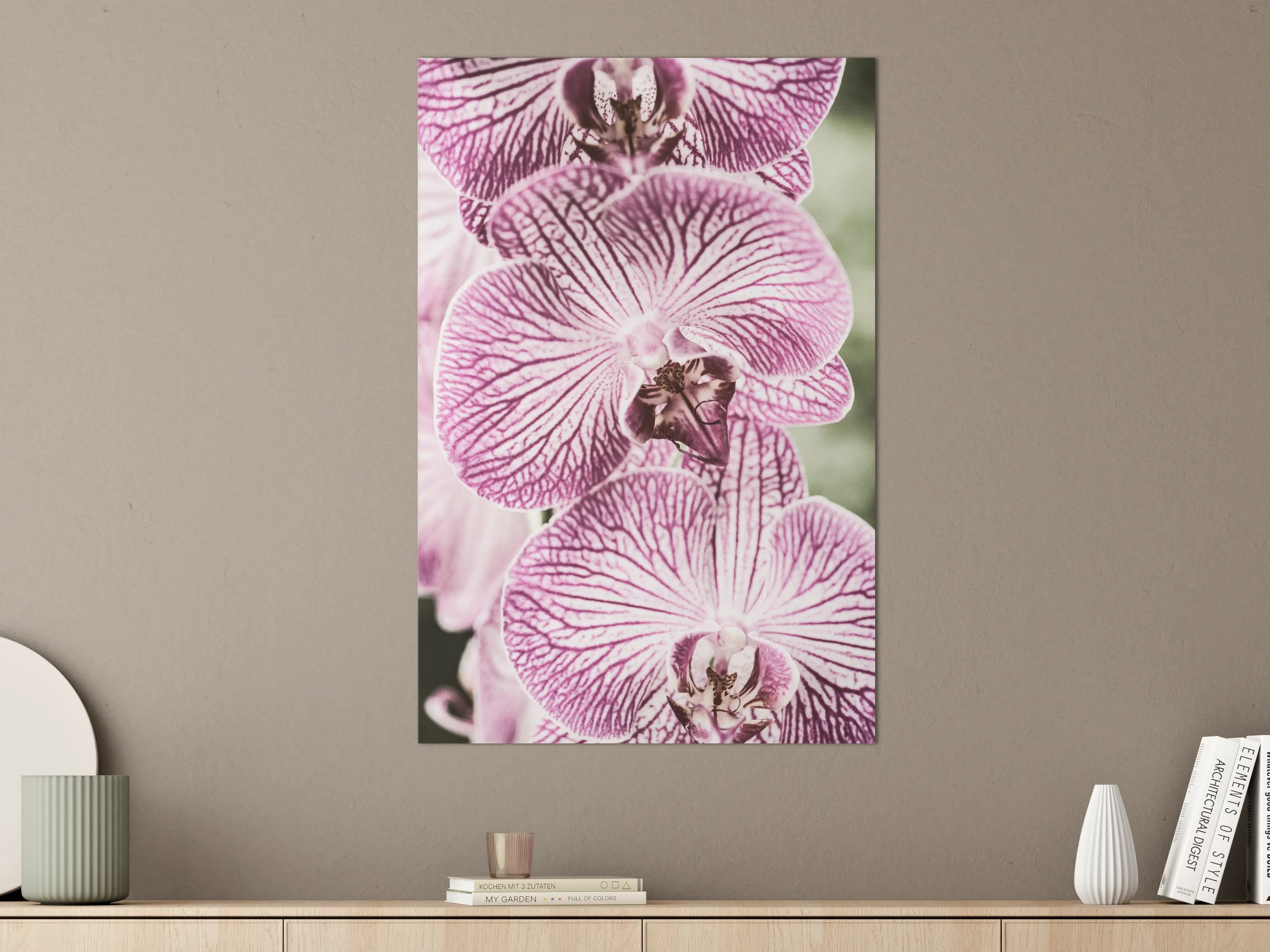 Große Wandbilder - Orchideen Makro Pink-Lila