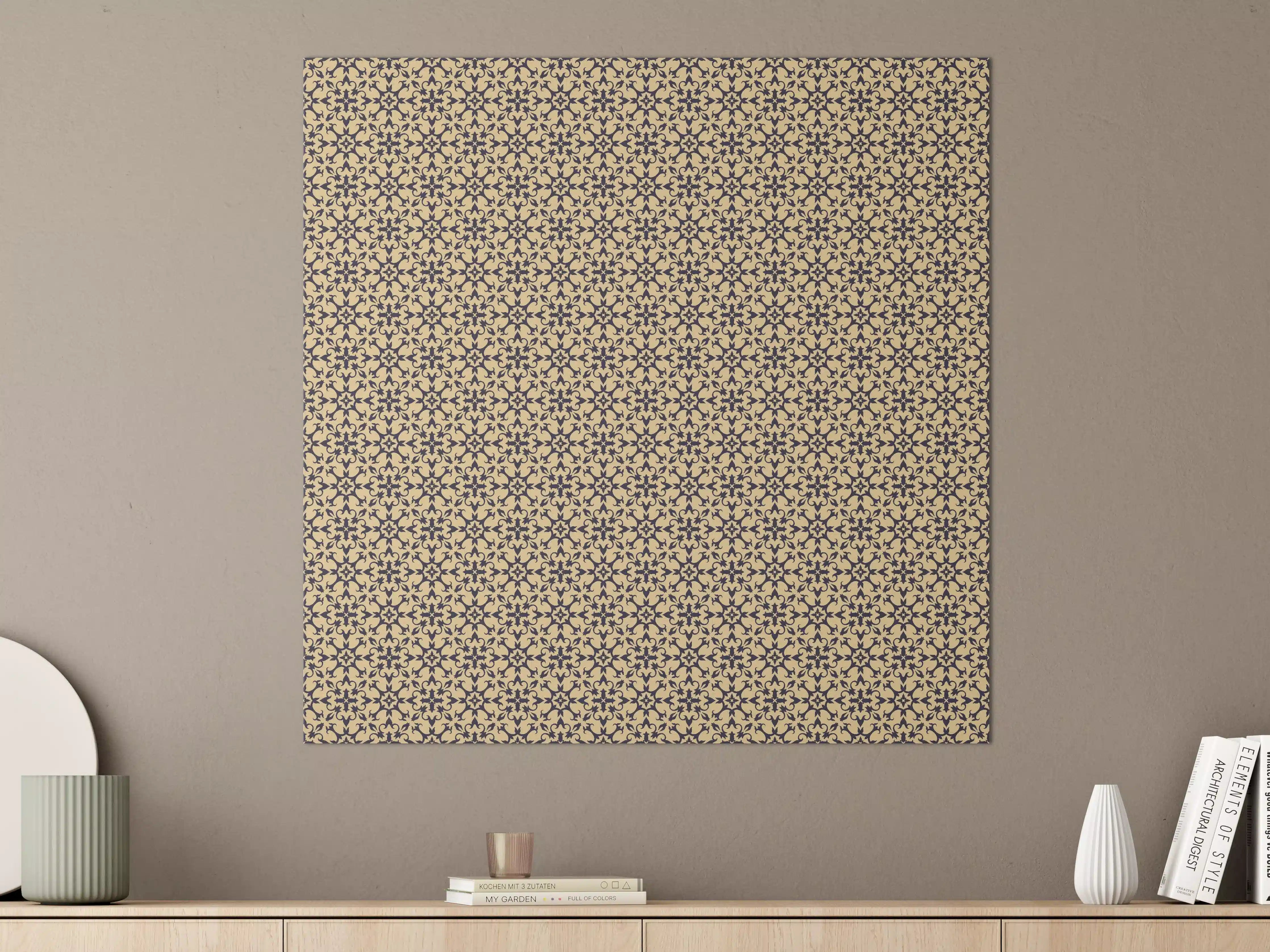 Große Wandbilder - Ornamentales Beige-Muster