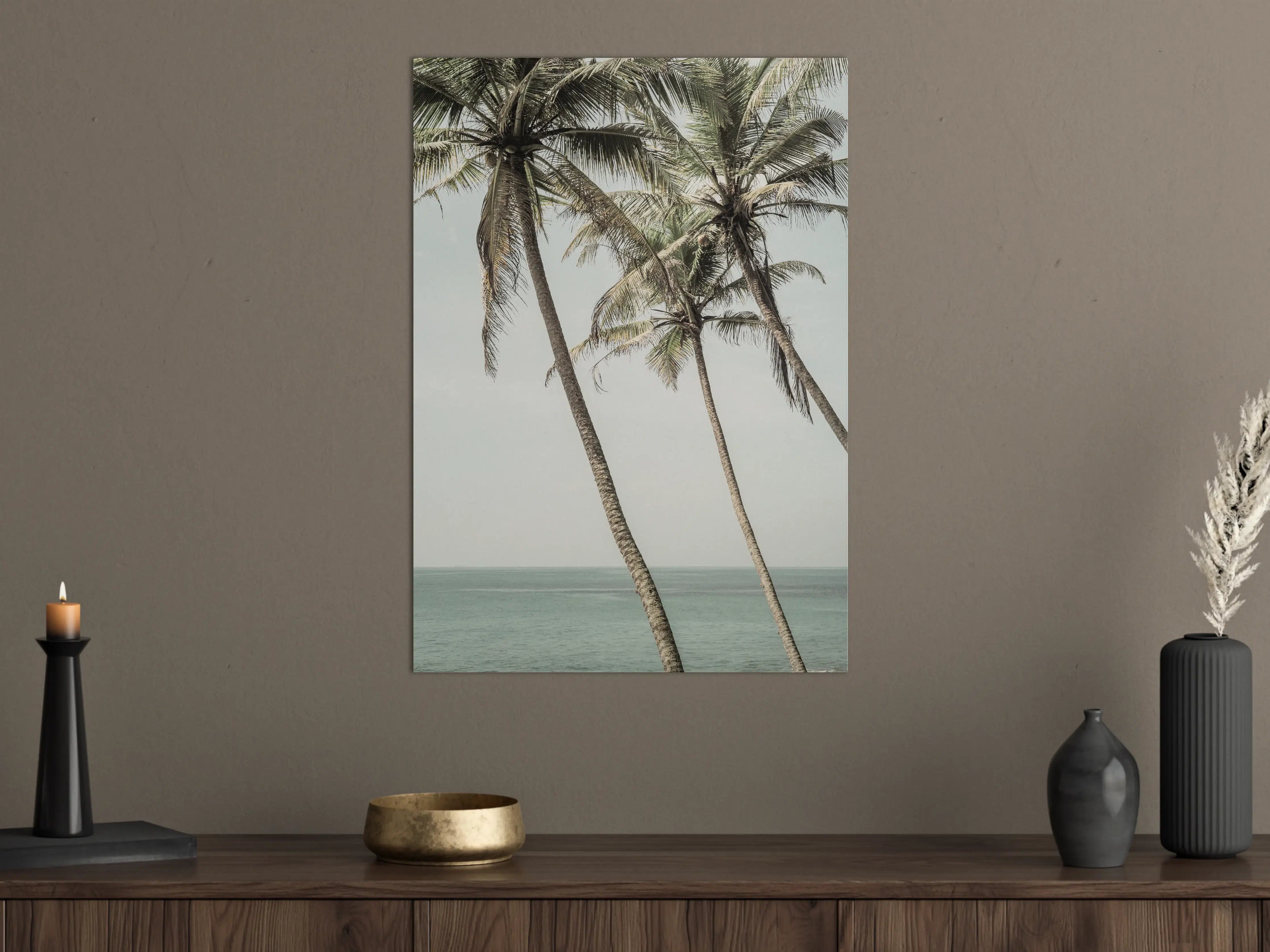 Große Wandbilder - Palmen am Meer