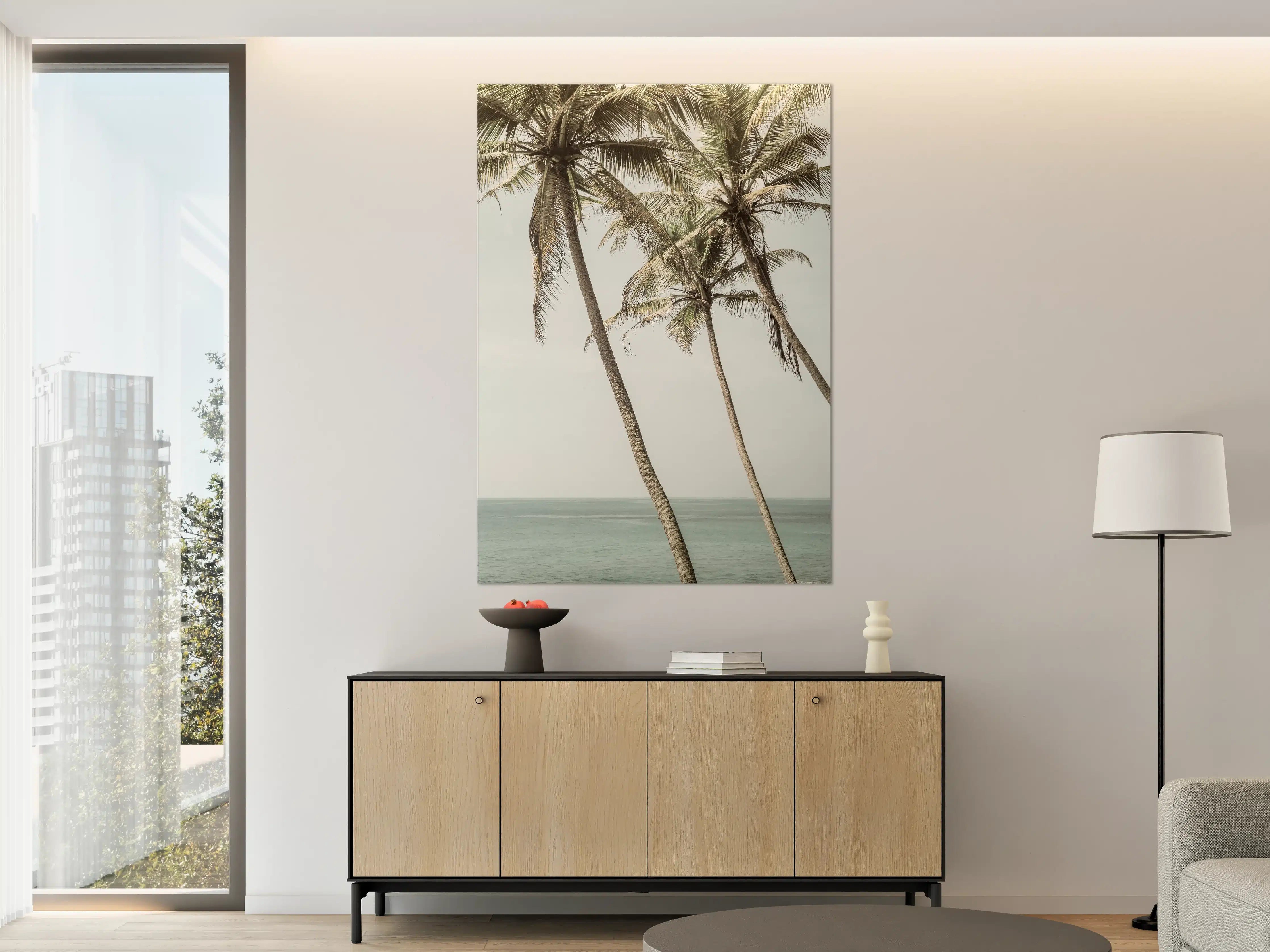 Große Wandbilder - Palmen am Meer