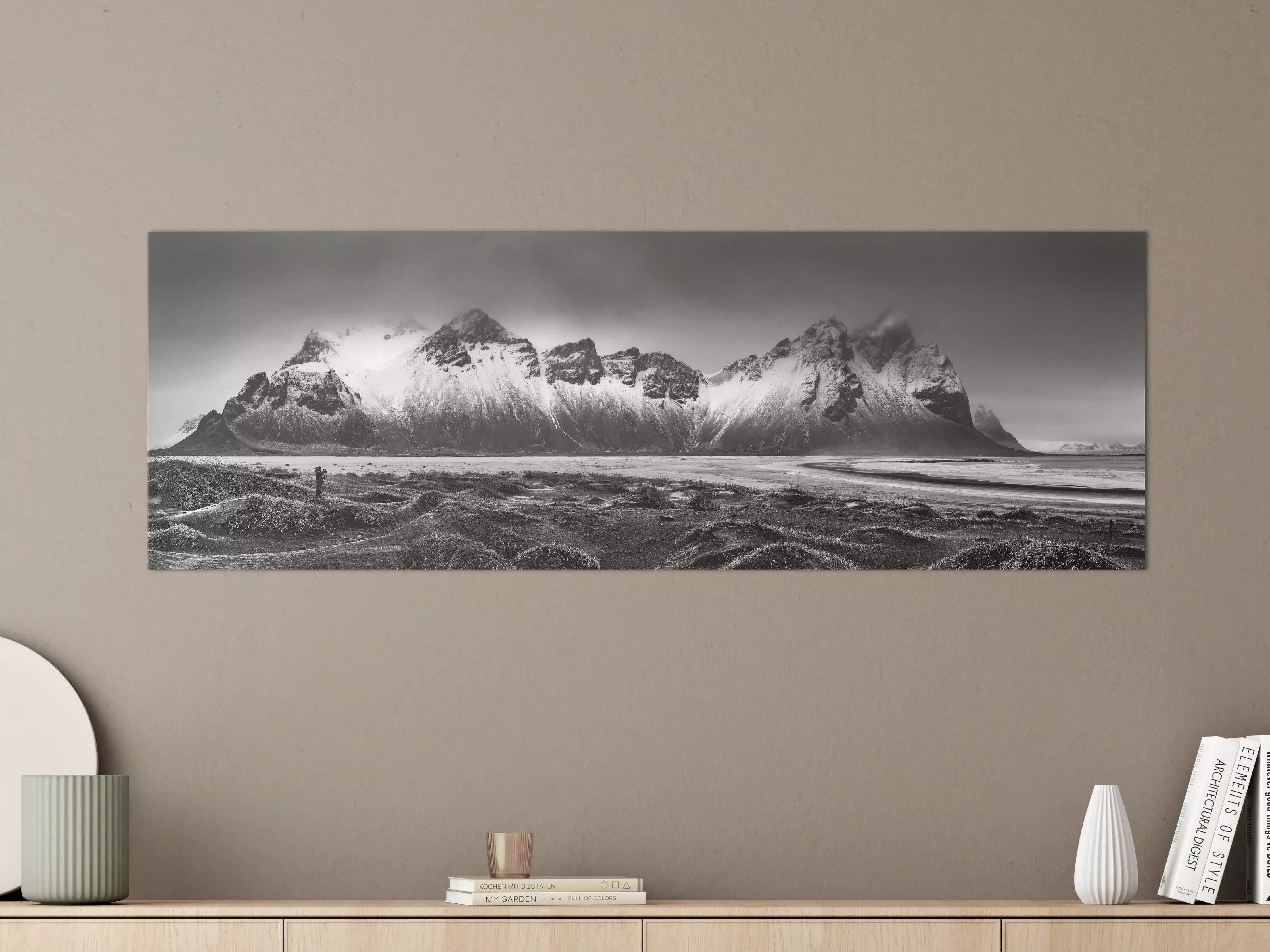 Große Wandbilder - Panorama - Bergkette Vestrahorn