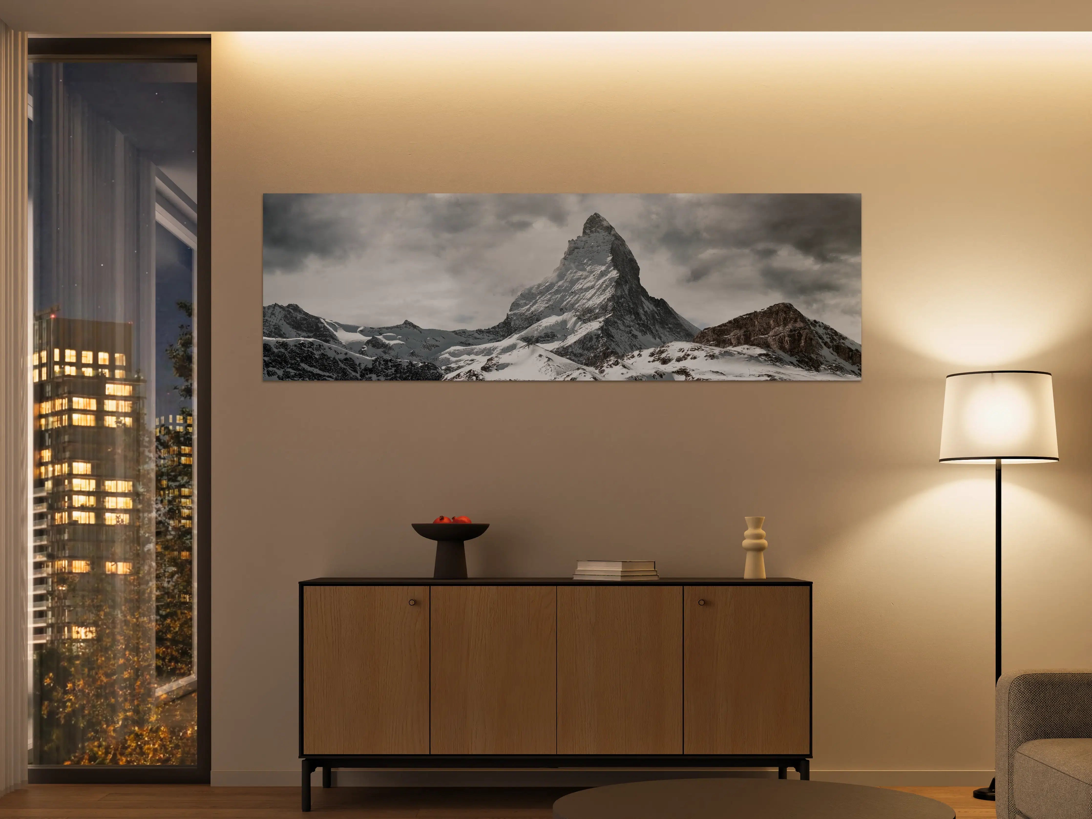 Große Wandbilder - Panorama - Majestätischer Matterhorn - Alpen