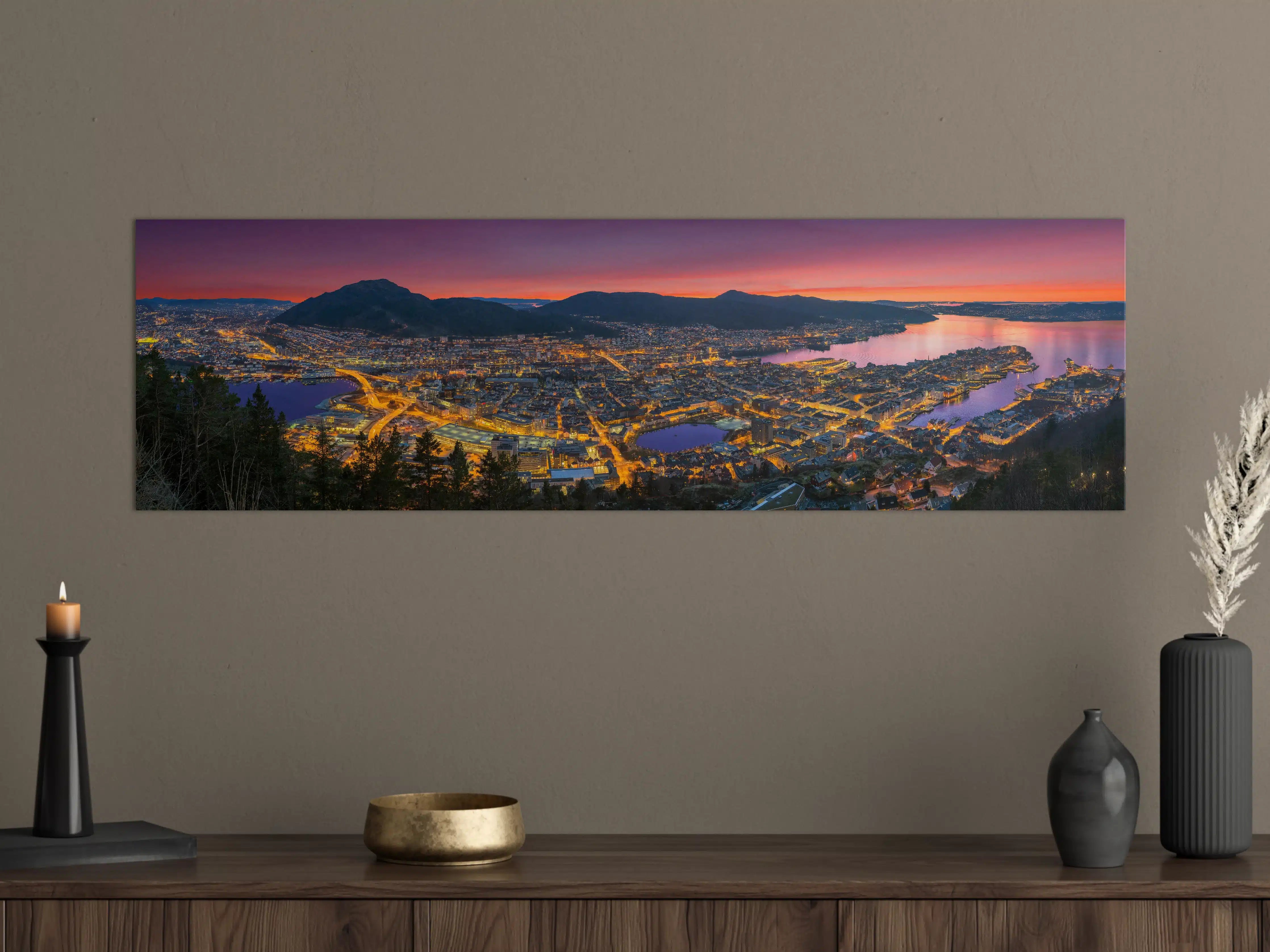 Große Wandbilder - Panorama Floyen - Norwegen