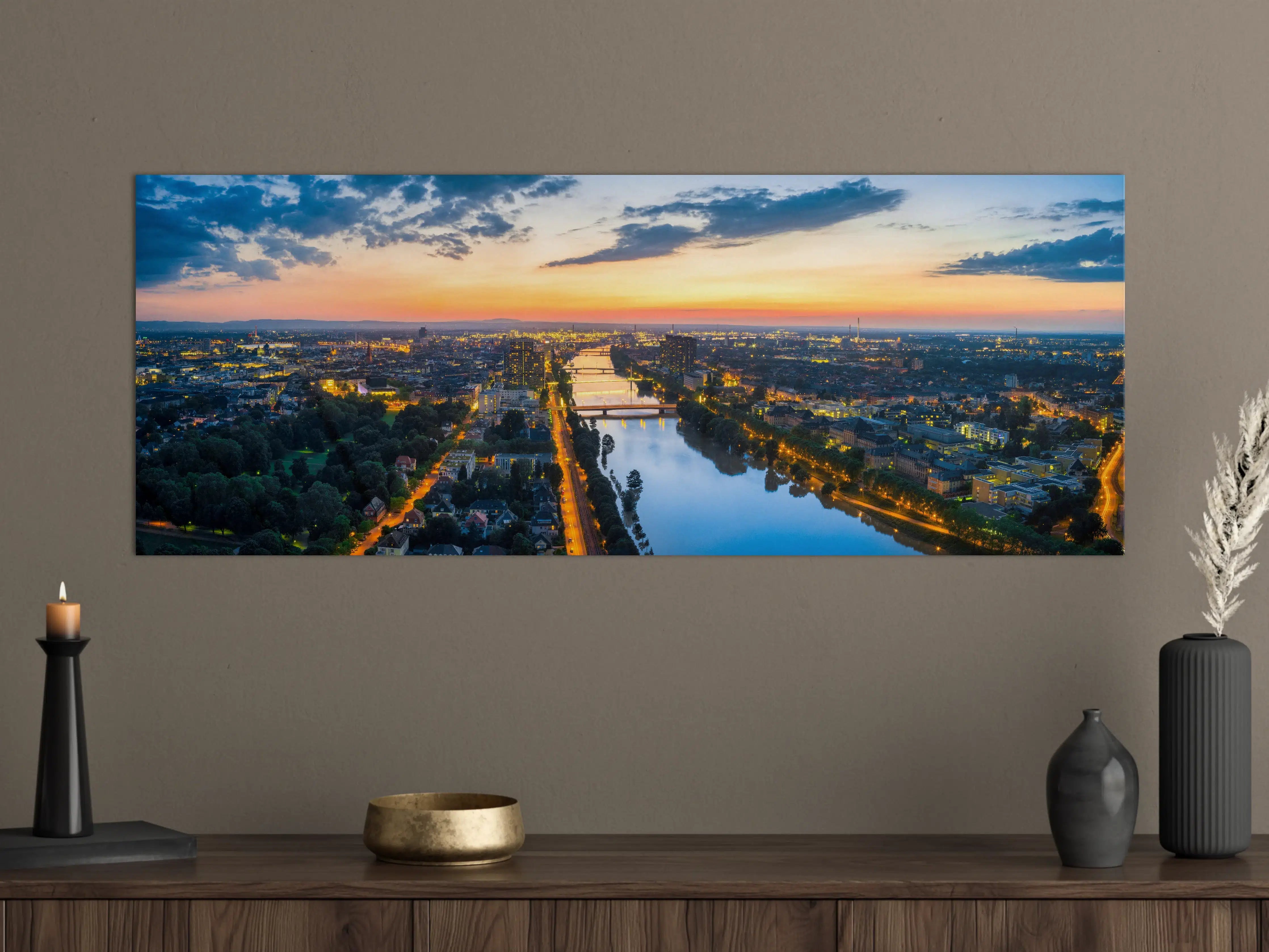 Große Wandbilder - Panorama Mannheim und Ludwigshafen