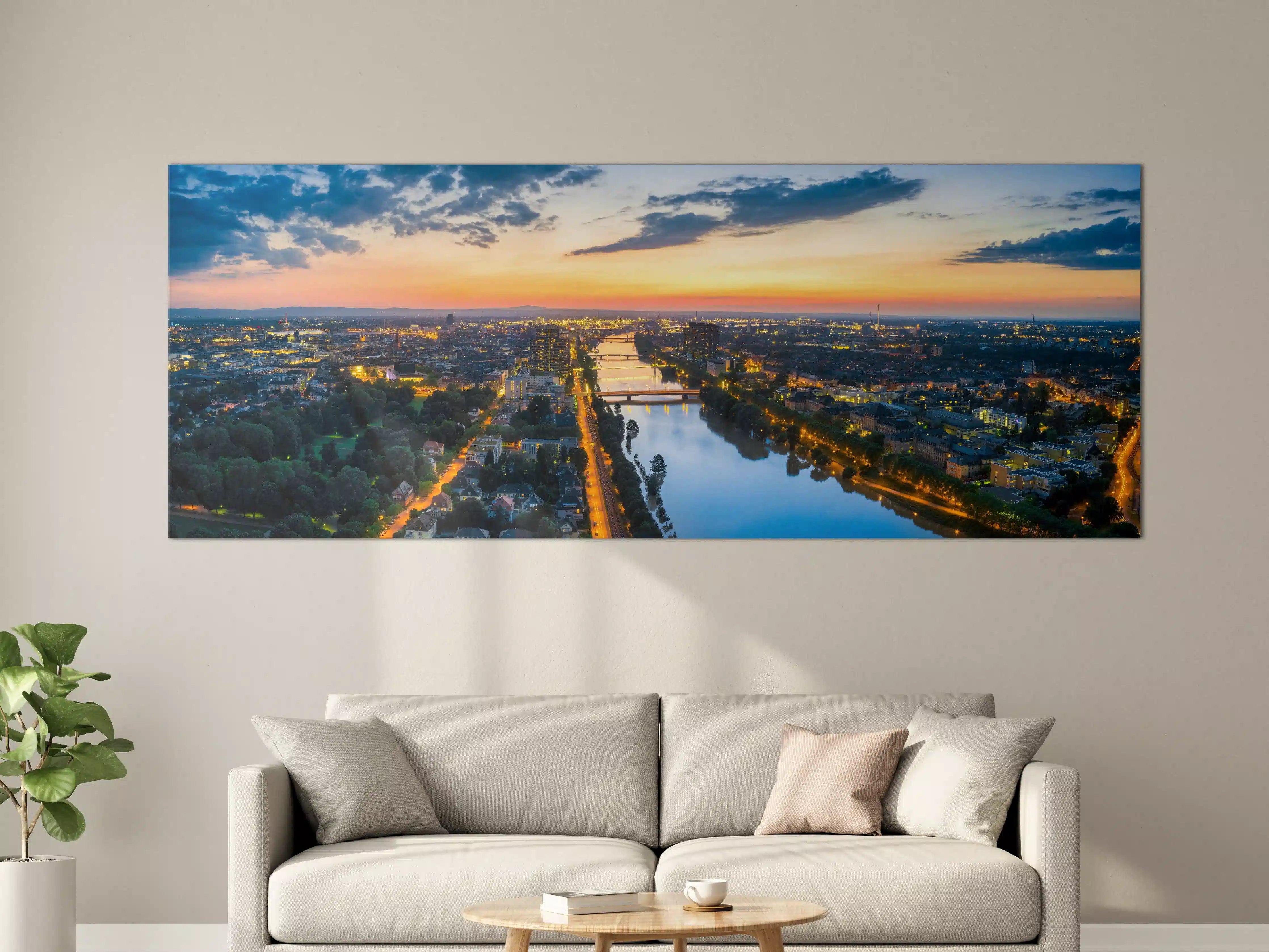 Große Wandbilder - Panorama Mannheim und Ludwigshafen