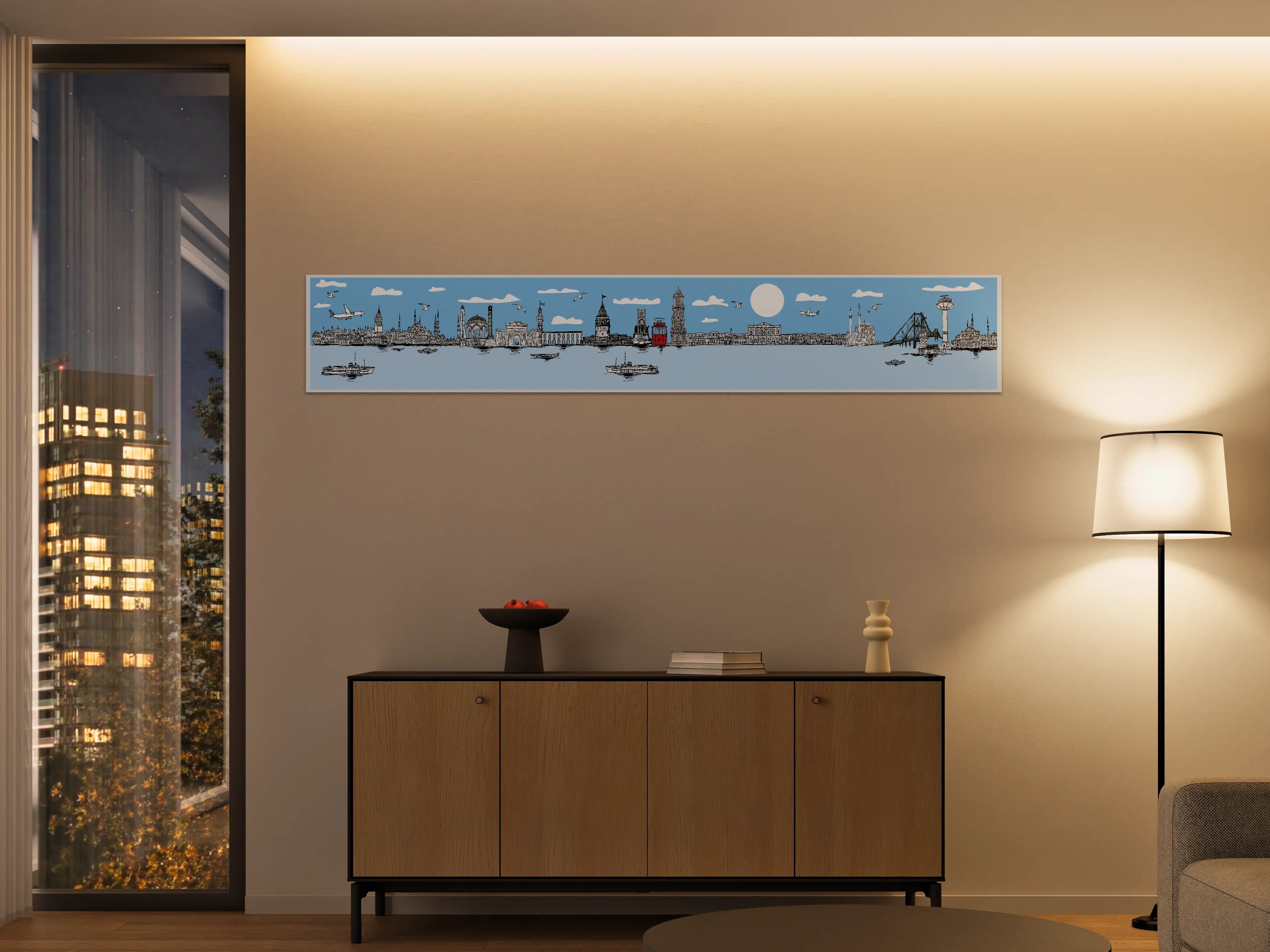 Große Wandbilder - Panorama Skylines Graphic Print