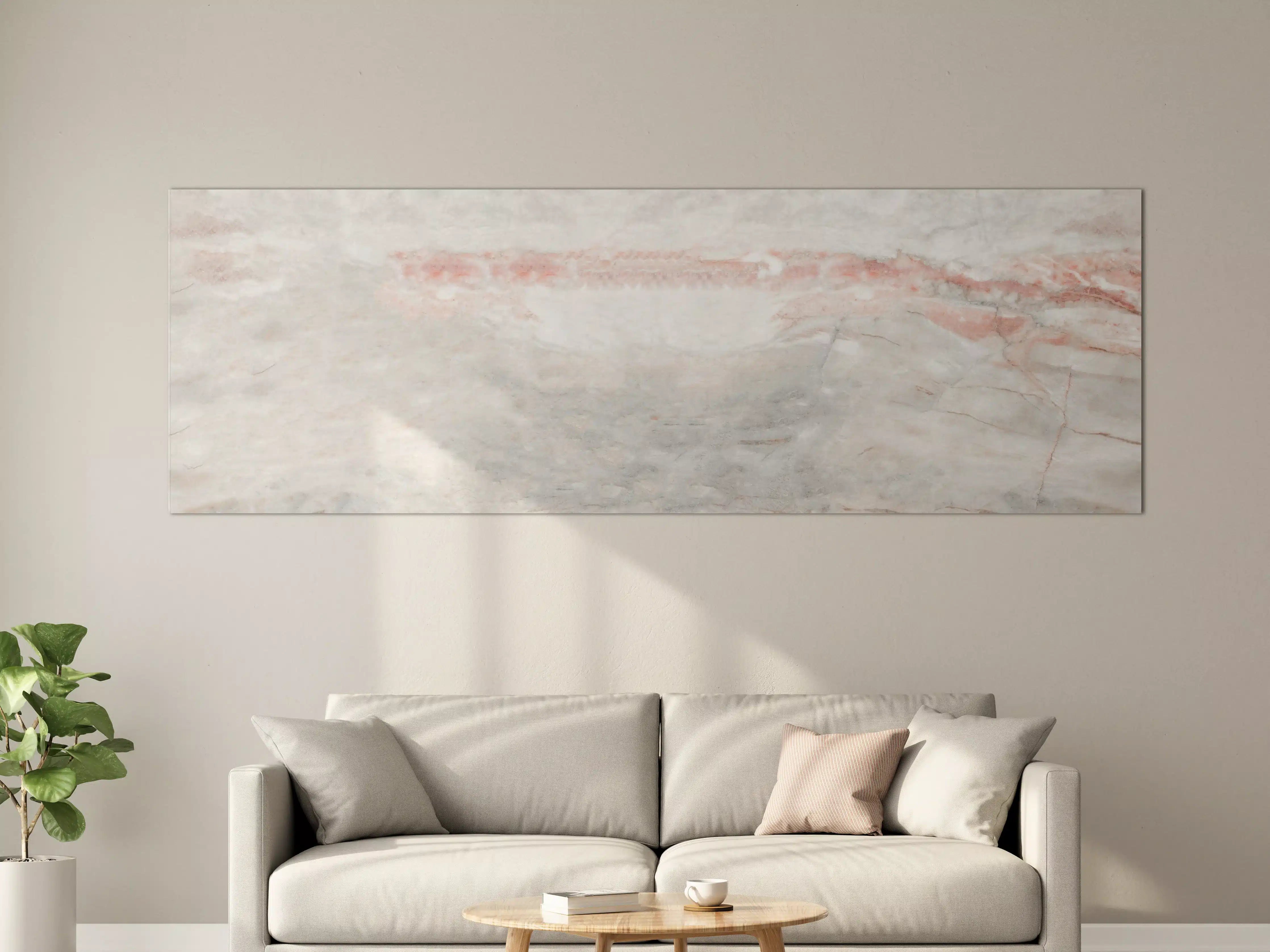 Große Wandbilder - Panorama der grauen Marmor Textur