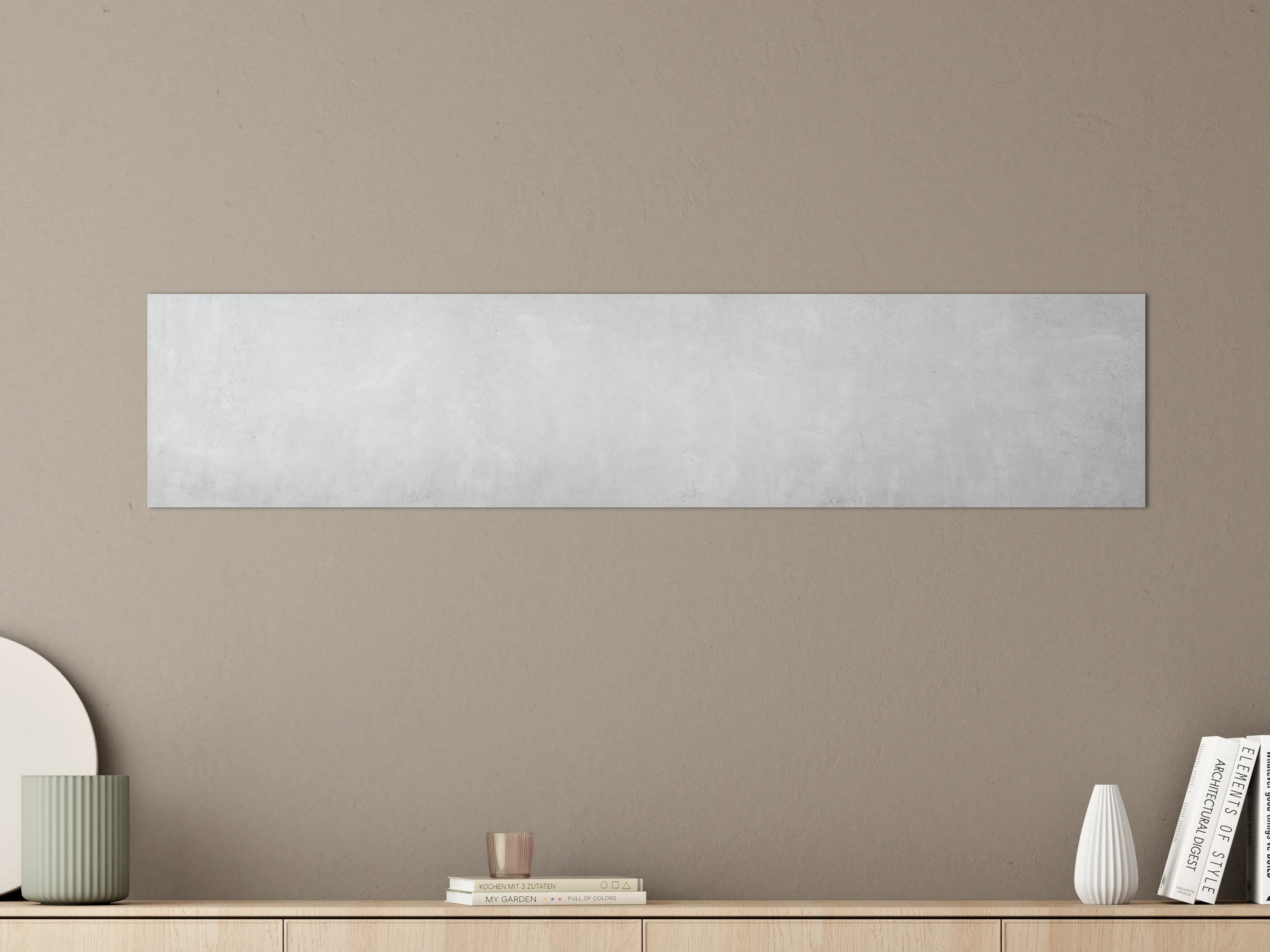 Große Wandbilder - Panorama einer glatten grauen Betonwand
