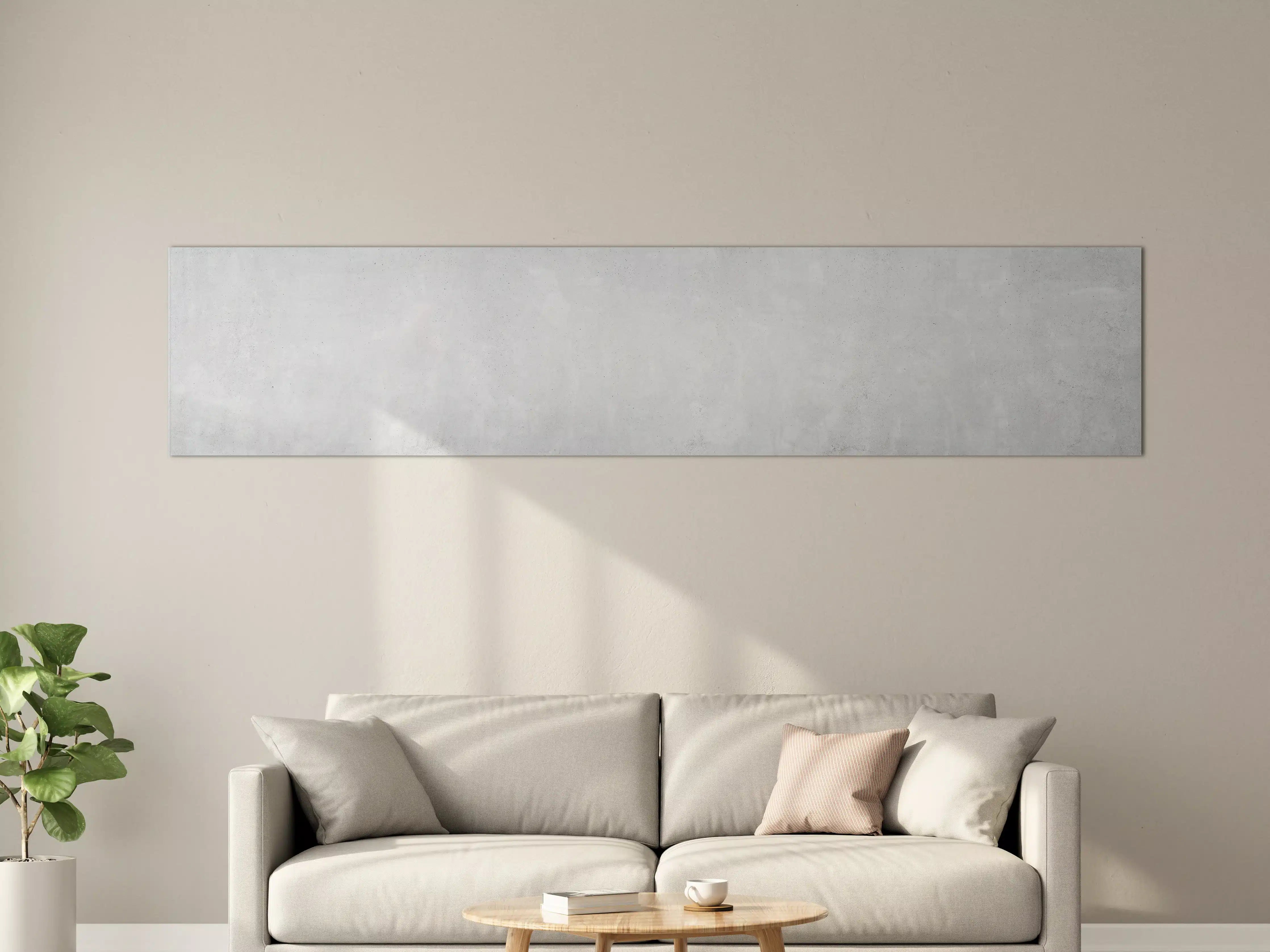 Große Wandbilder - Panorama einer glatten grauen Betonwand