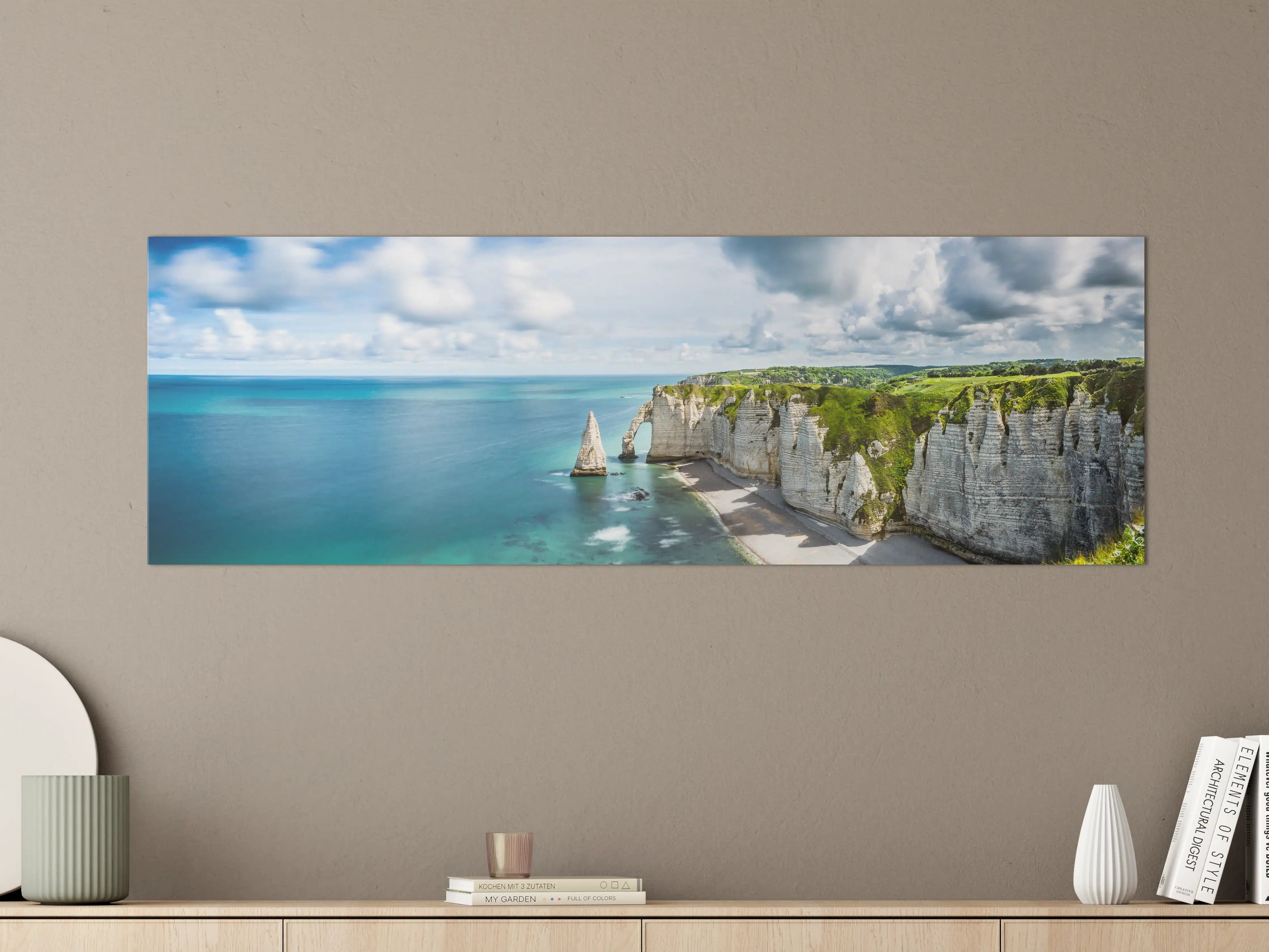 Große Wandbilder - Panorama in Etretat - Normandie