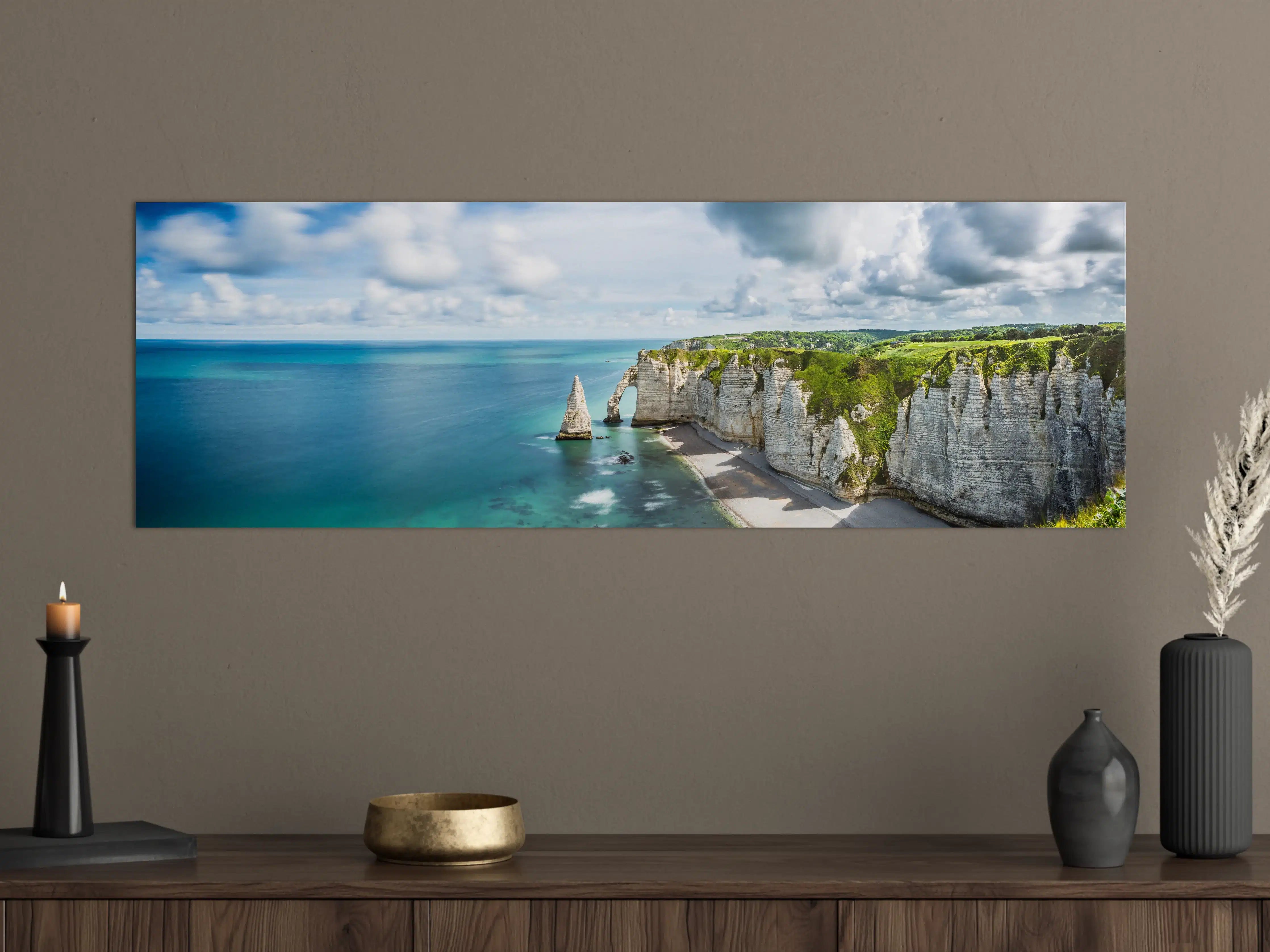Große Wandbilder - Panorama in Etretat - Normandie