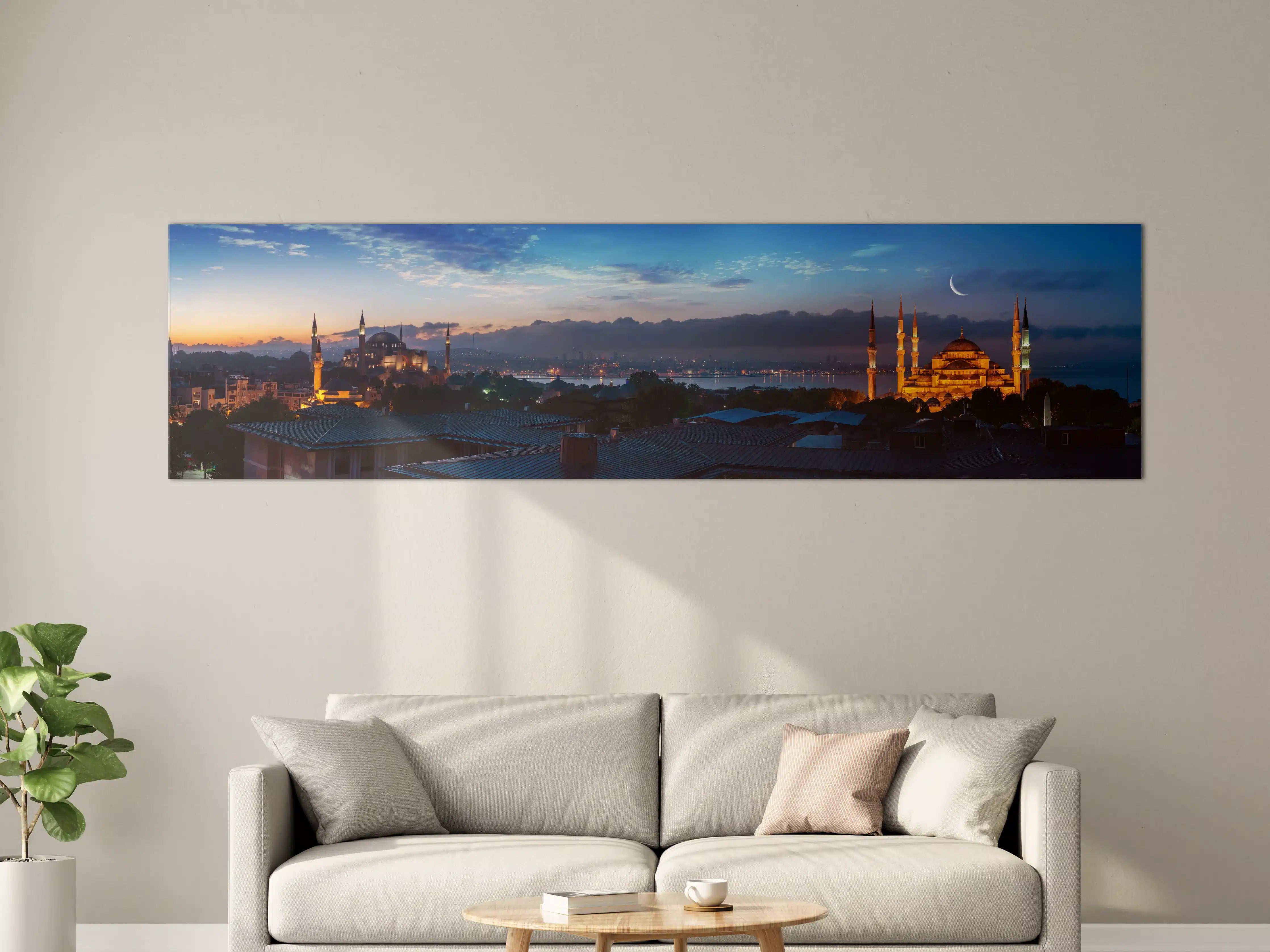 Große Wandbilder - Panorama von Istanbul im Nacht