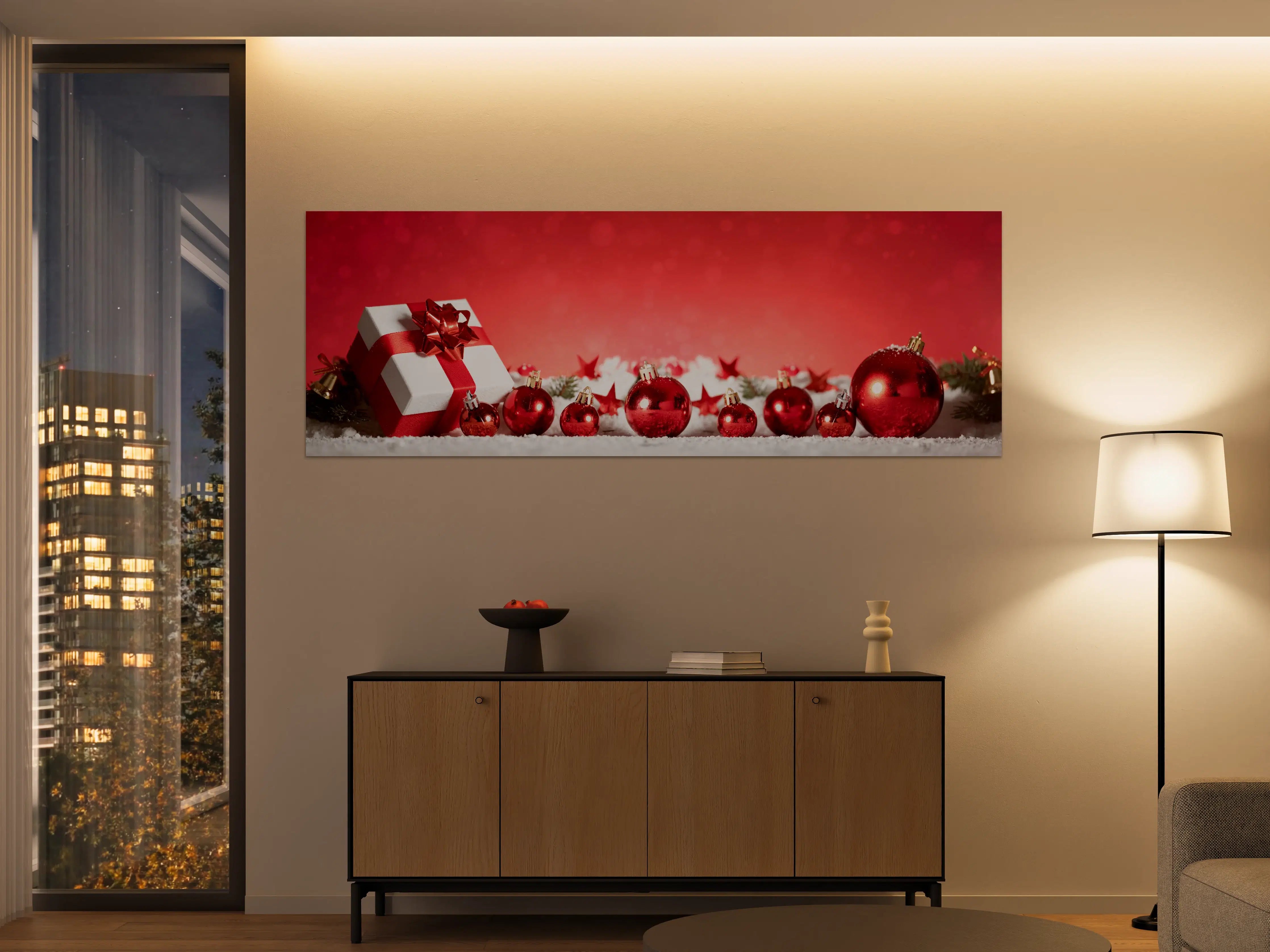 Große Wandbilder - Panoramabild von Weihnachtsdekoration