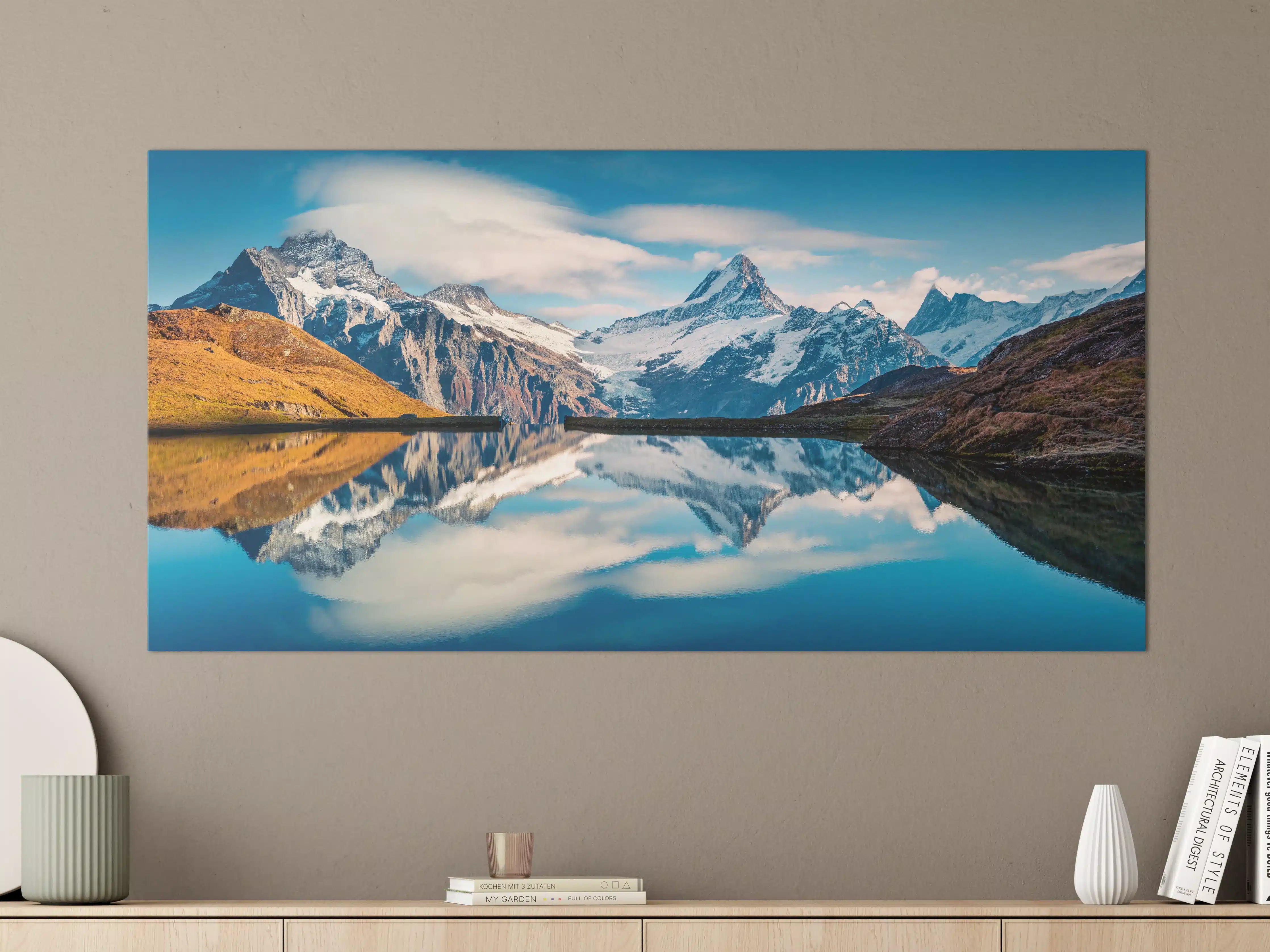 Große Wandbilder - Panoramablick auf Bachalpsee