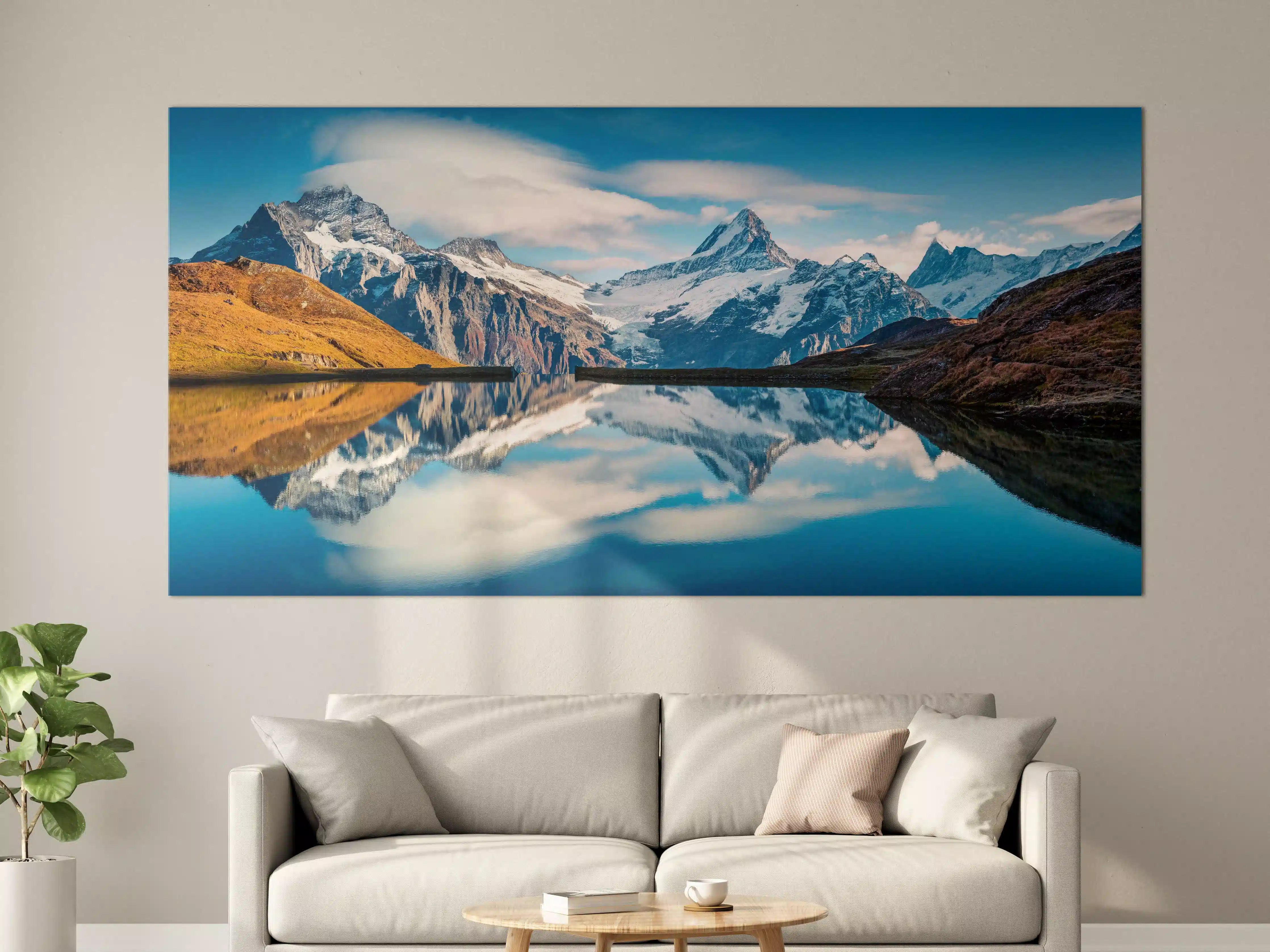 Große Wandbilder - Panoramablick auf Bachalpsee