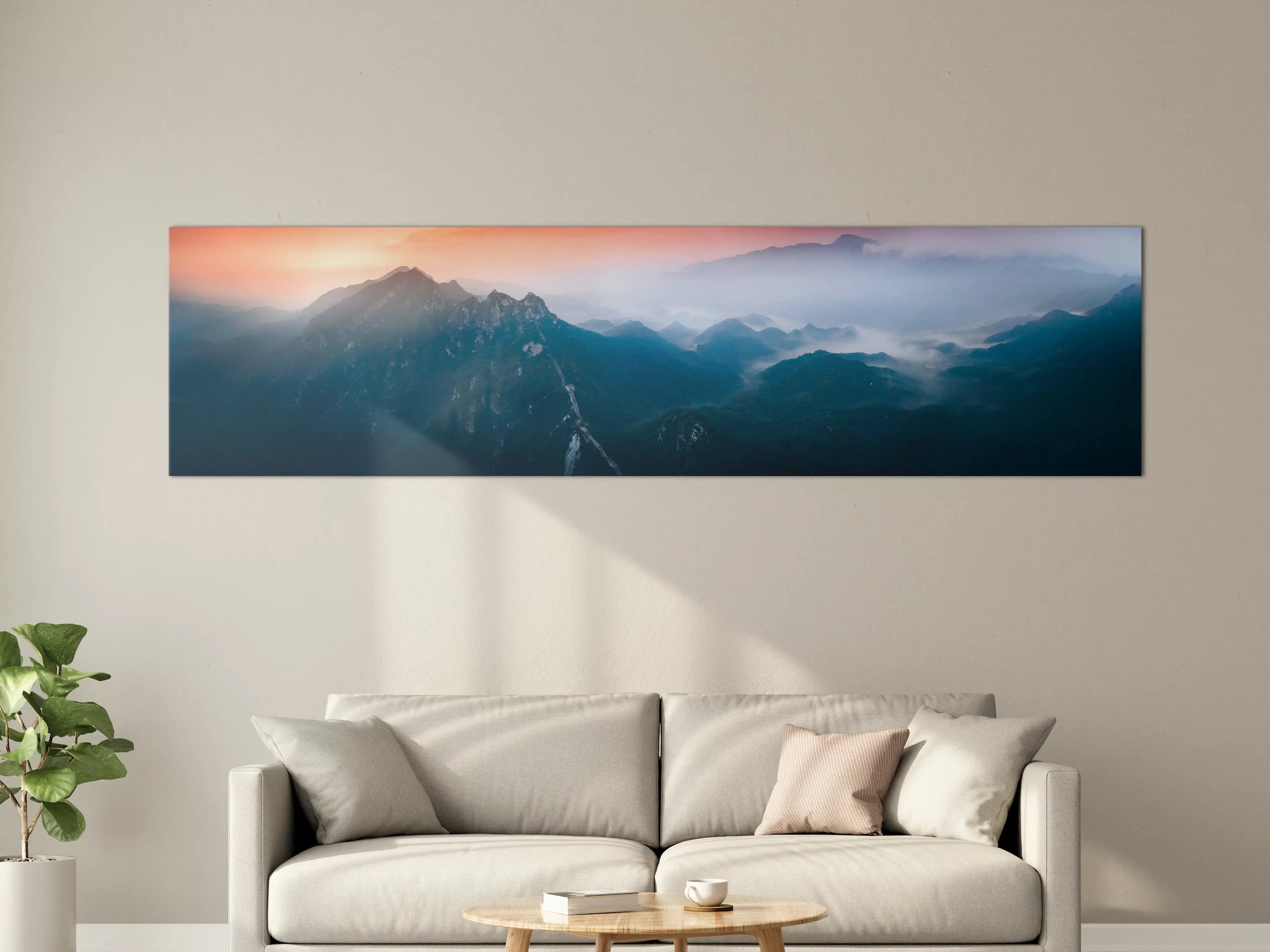 Große Wandbilder - Panoramablick auf Berge