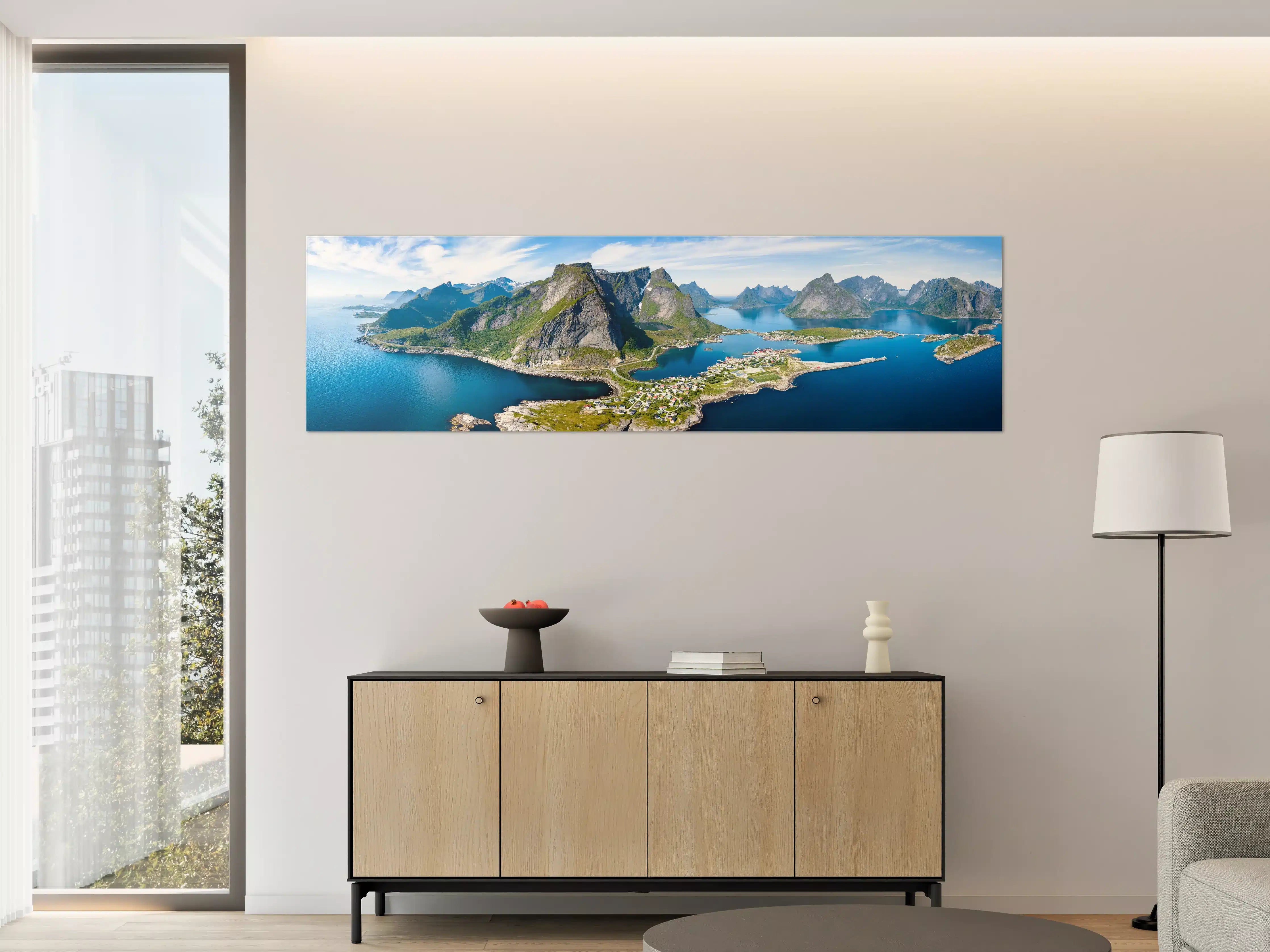 Große Wandbilder - Panoramablick auf Reine