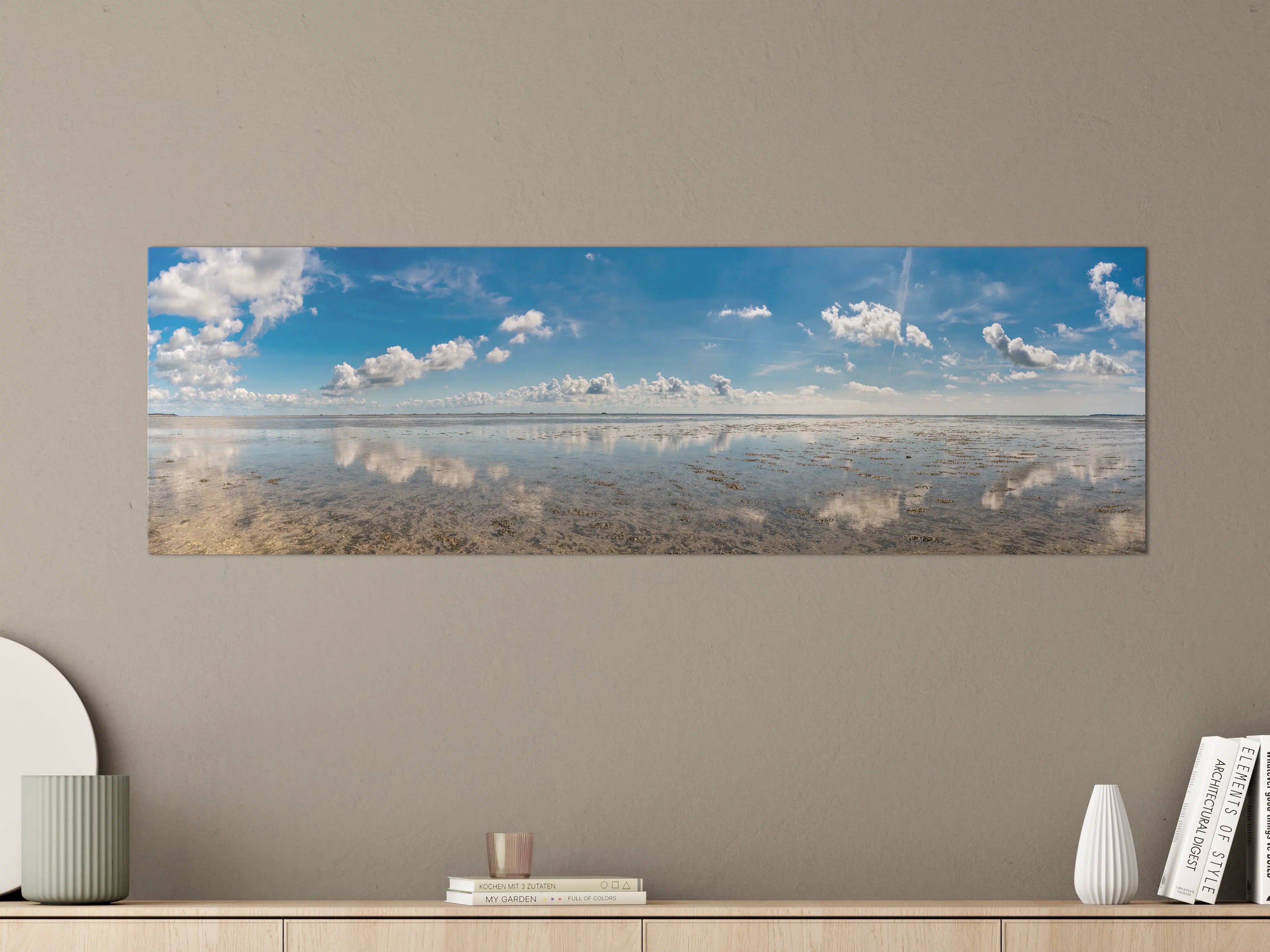 Große Wandbilder - Panoramablick auf den ruhigen Ozean